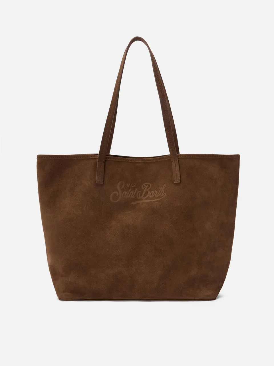 mc2-saint-barth-city-borsa-regular-in-camoscio-marrone image 1
