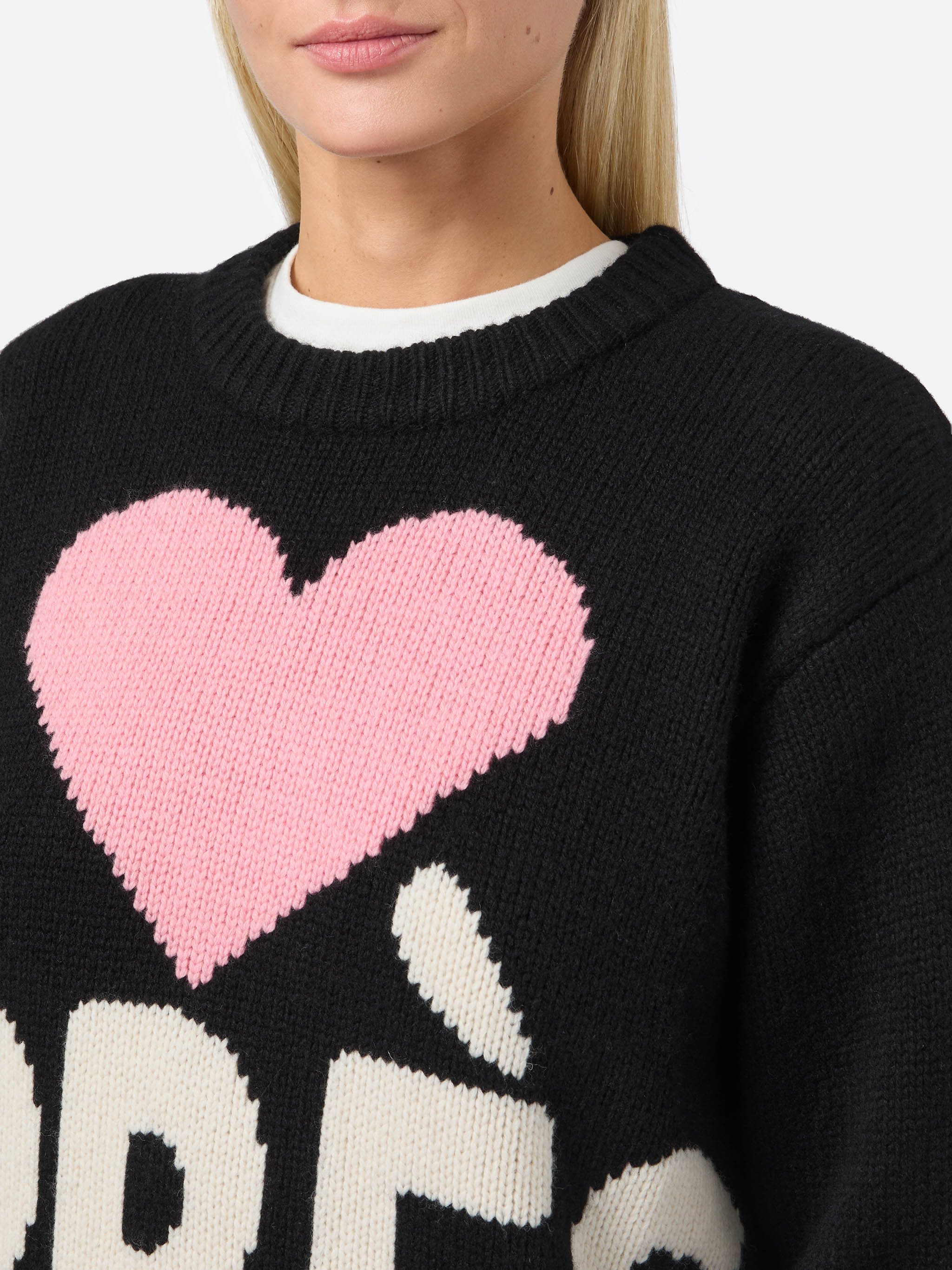 mc2-saint-barth-maglione-kyla-in-lana-jacquard-apr-s-nero-vestibilit-rilassata image 2