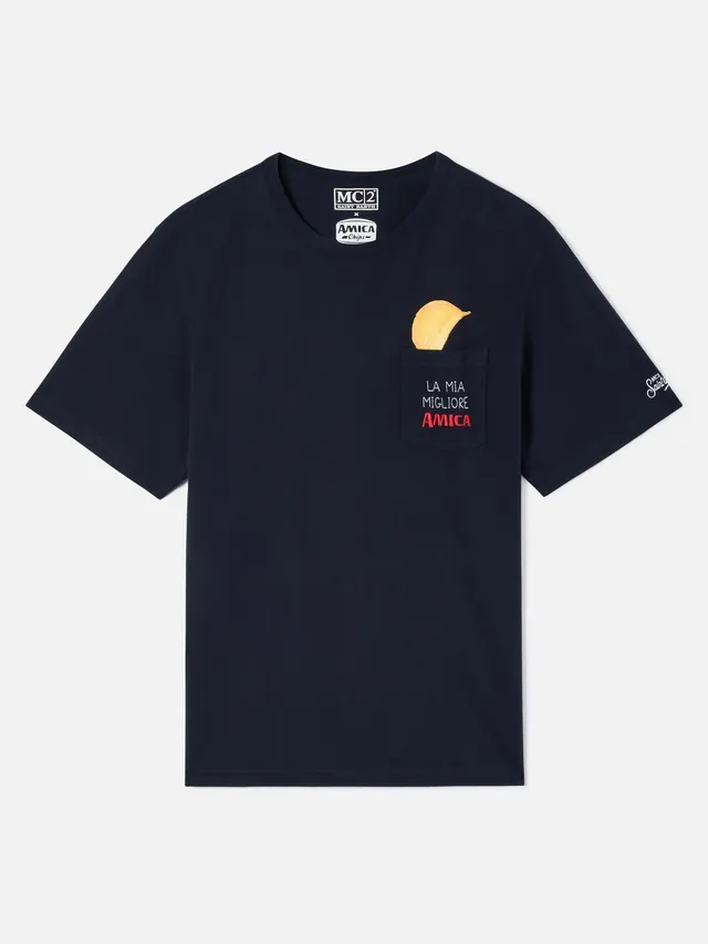mc2-saint-barth-t-shirt-connor-uomo-blu-navy-amica-chips-con-taschino image 1