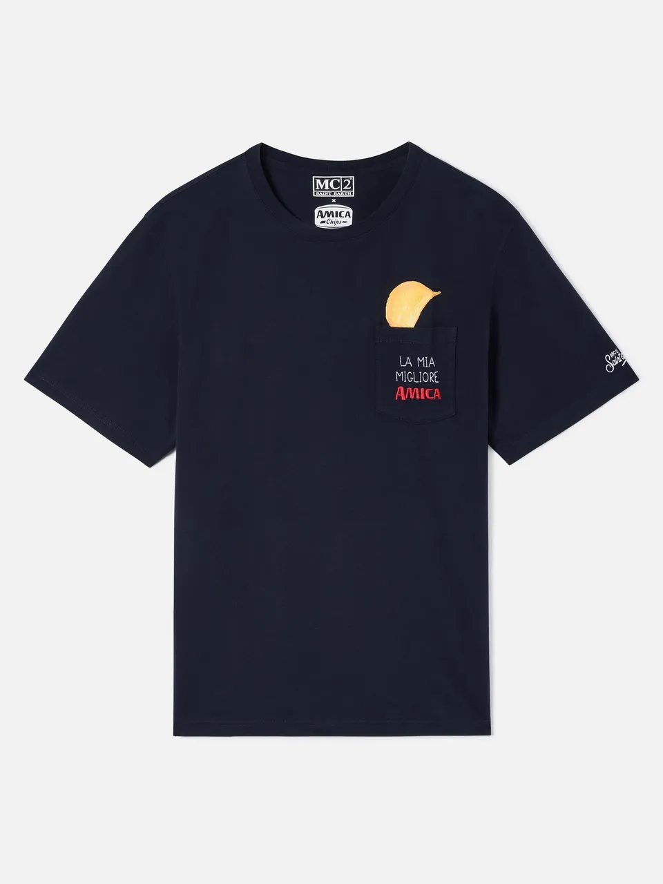 mc2-saint-barth-t-shirt-connor-uomo-blu-navy-amica-chips-con-taschino image 1