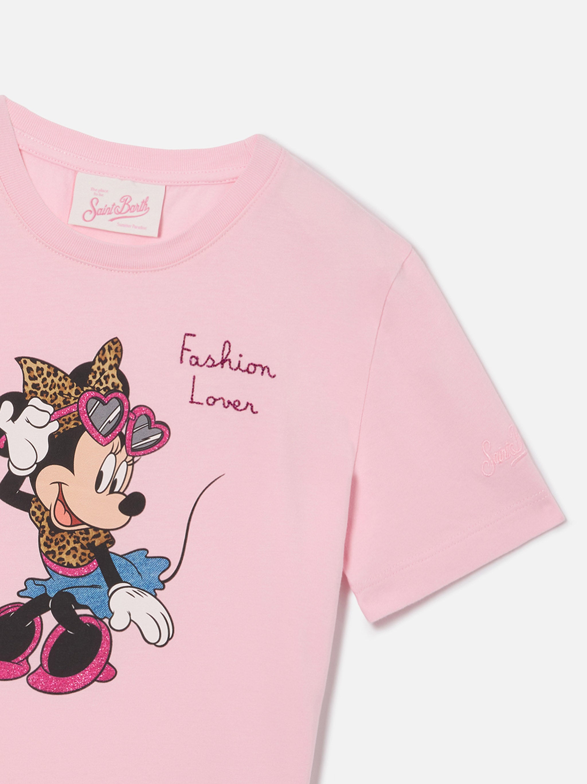 mc2-saint-barth-elly-t-shirt-bambina-cotone-rosa-minnie-fashion-lover-disney image 2