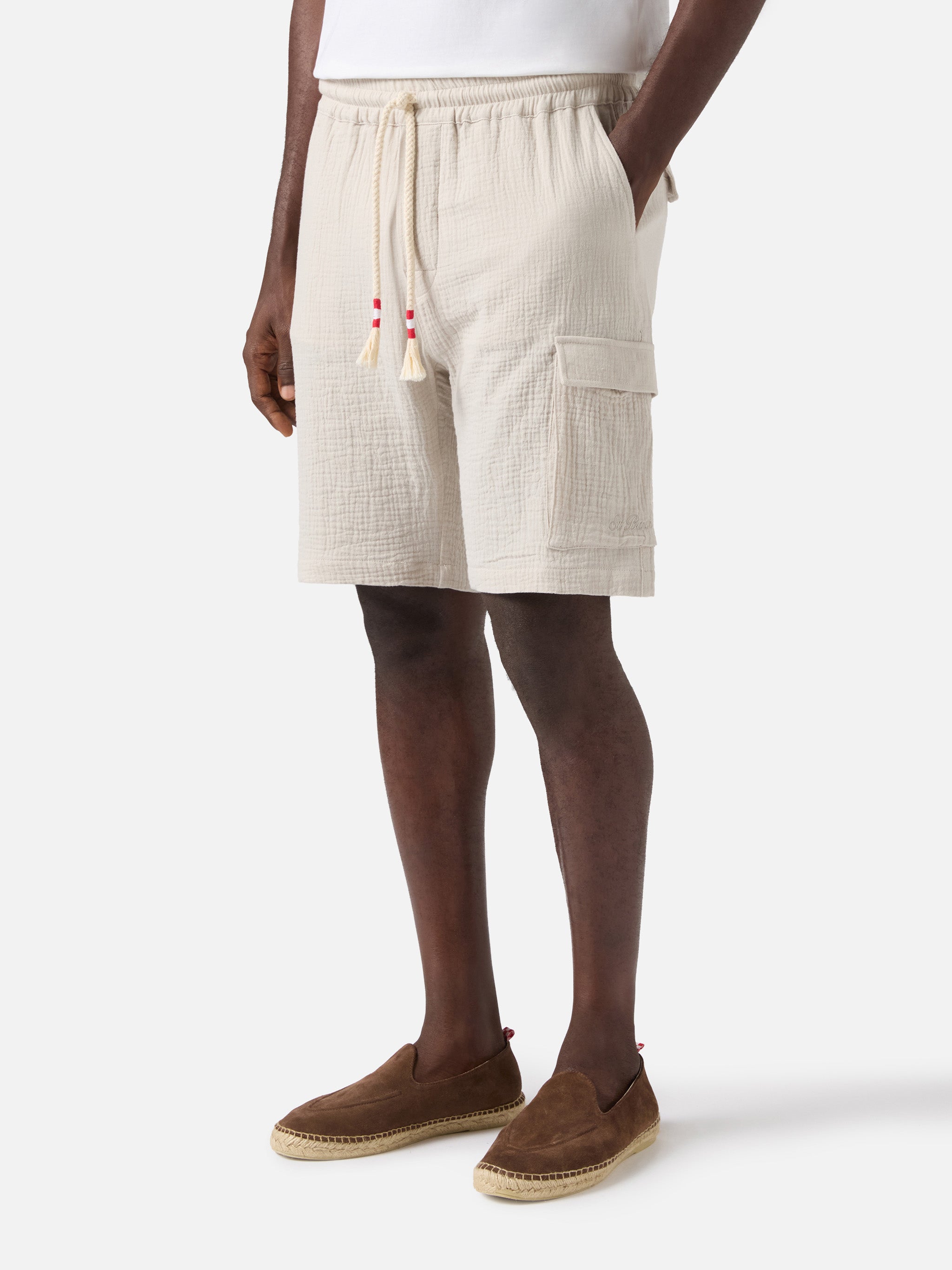 mc2-saint-barth-bermuda-marseille-in-garza-di-puro-cotone-soft-beige-per-uomo image 1