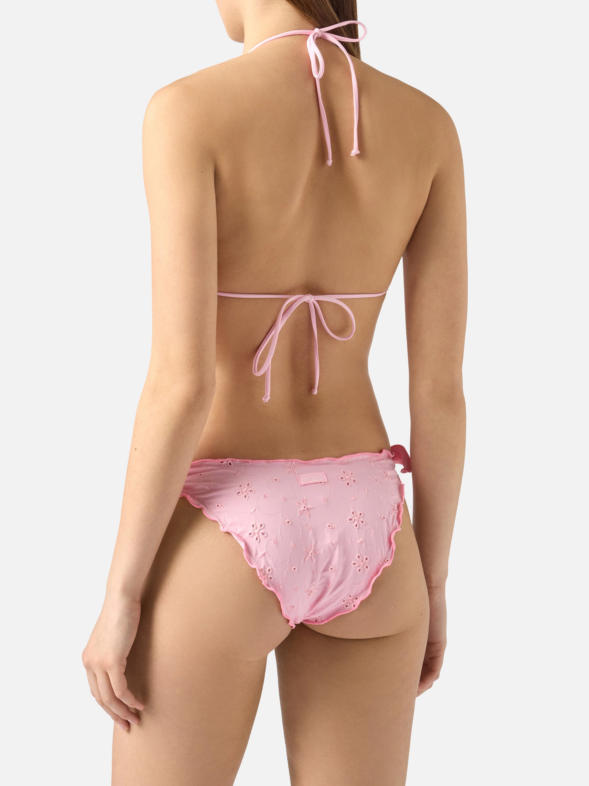mc2-saint-barth-bikini-sarius-due-pezzi-triangolo-in-sangallo-rosa image 3
