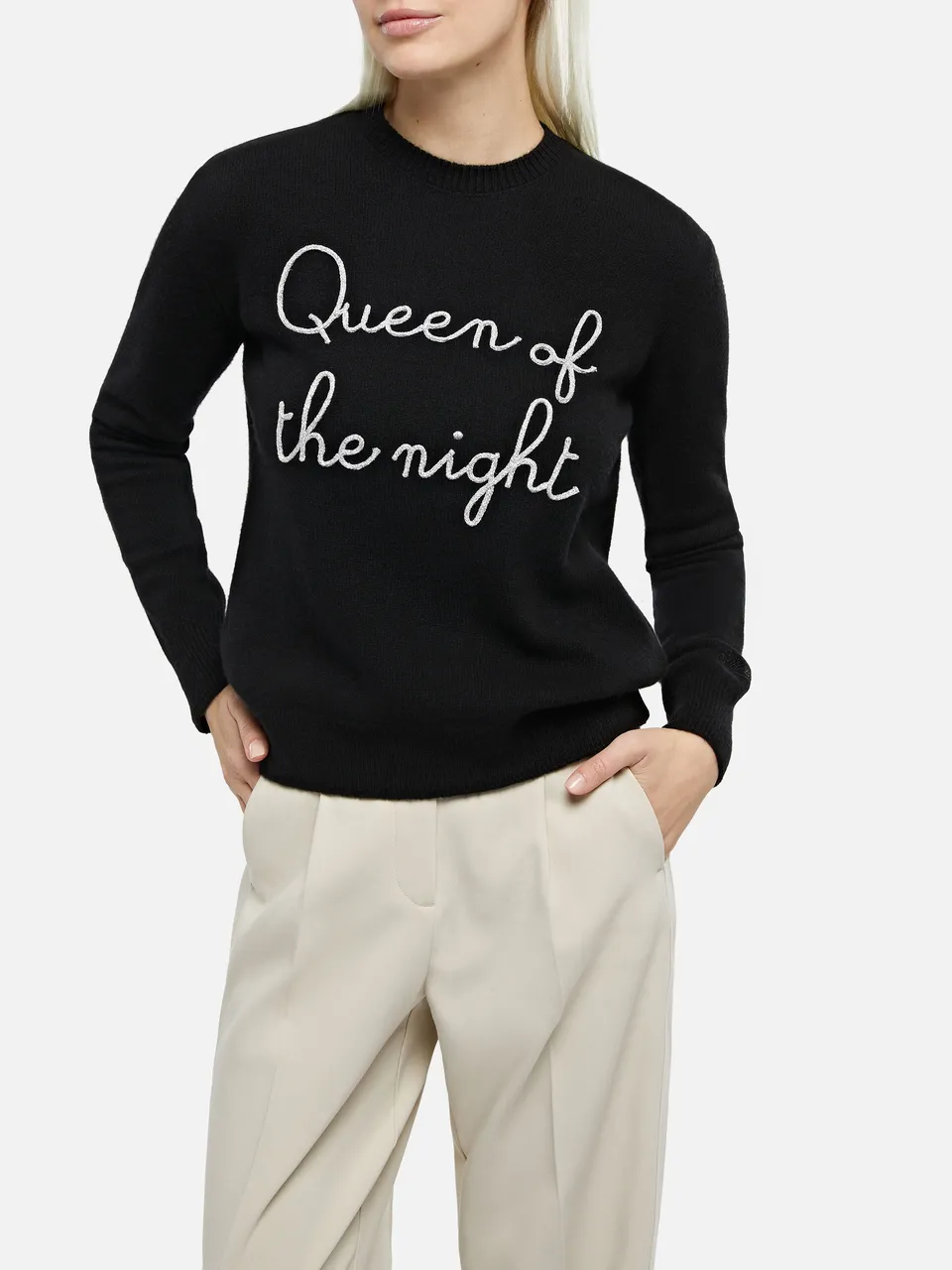 mc2-saint-barth-maglione-new-queen-nero-donna-ricamo-queen-of-the-night image 1