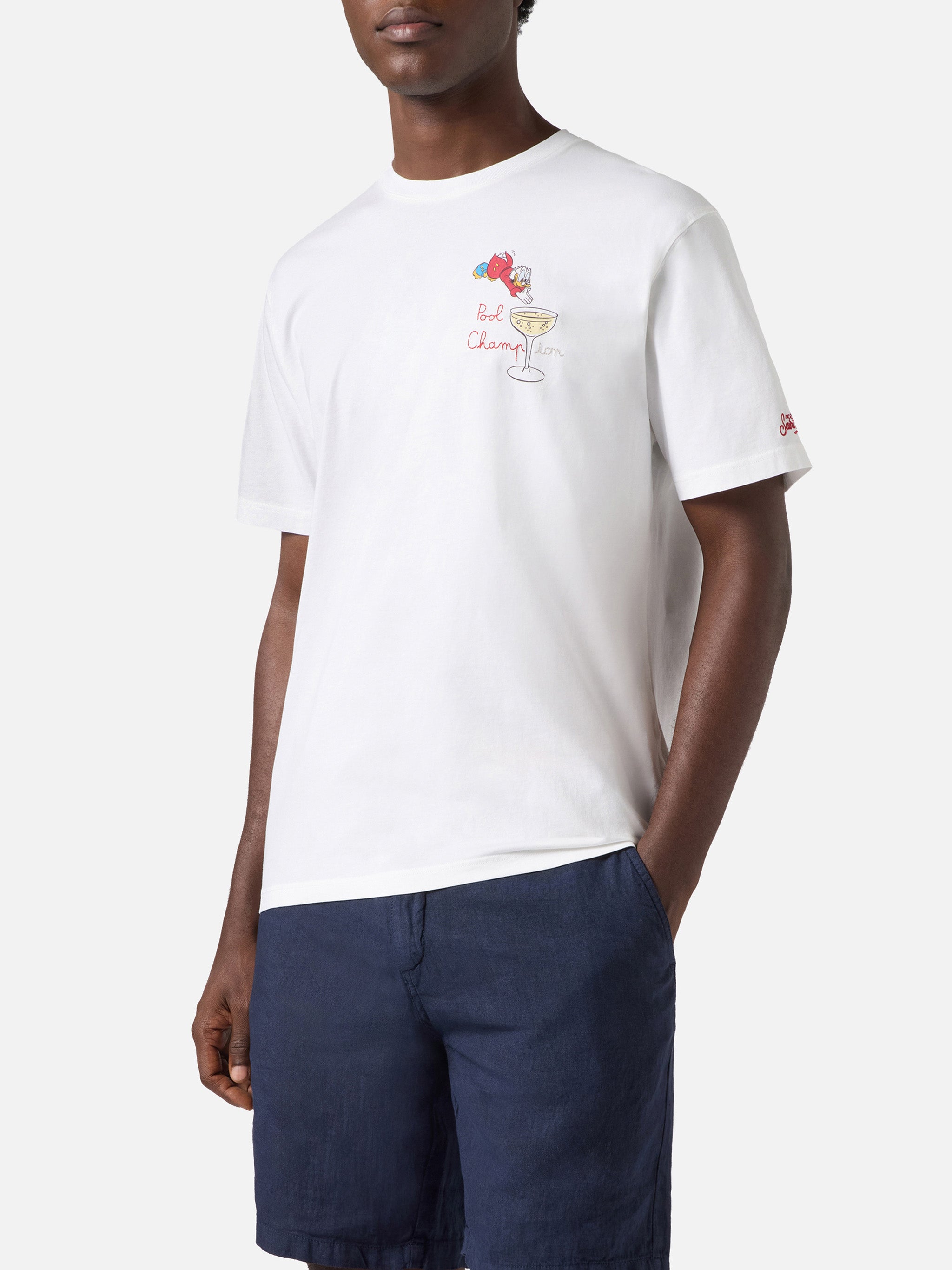 mc2-saint-barth-t-shirt-portofino-bianca-con-ricamo-pool-champion-special-editio image 3