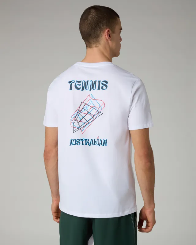 australian-prospect-court-t-shirt-in-cotone-bianco image 1
