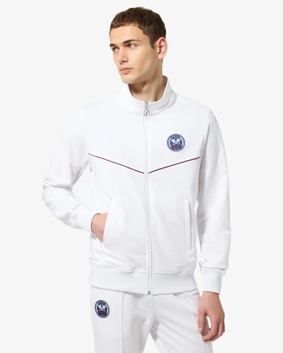 australian-legend-track-jacket-bianca-felpa-elasticizzata image 1