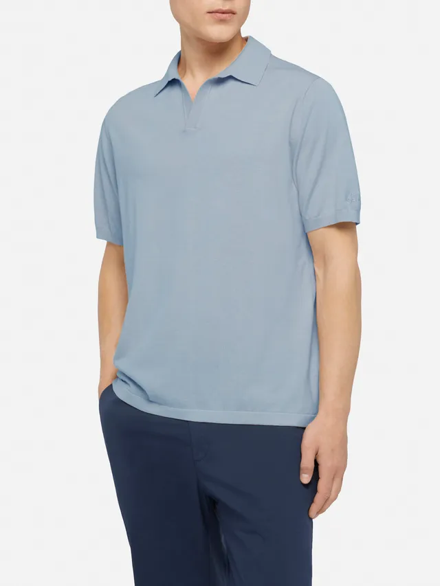 mc2-saint-barth-polo-sloan-uomo-maglia-azzurra-senza-bottoni image 1