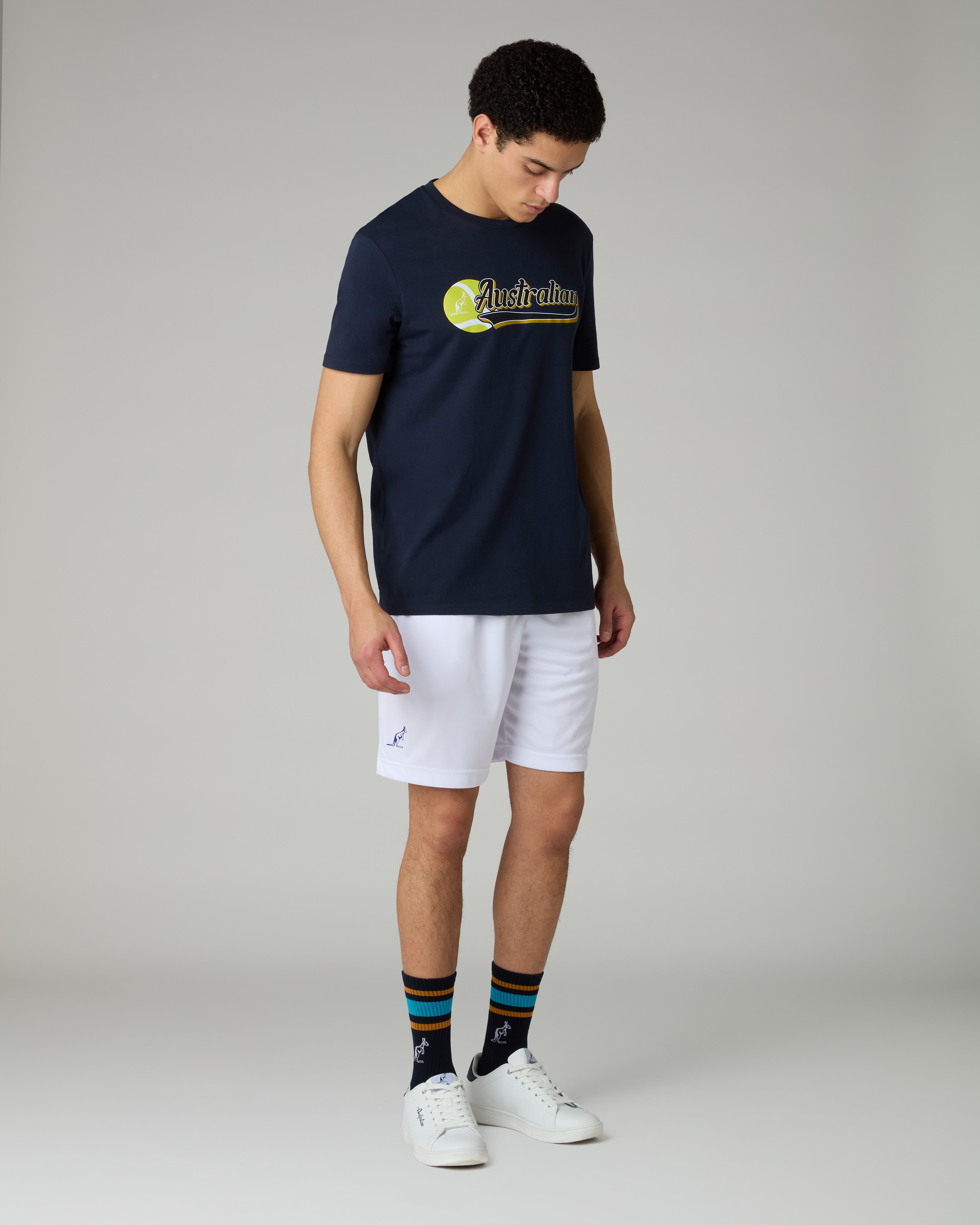 australian-ace-short-short-tennis-uomo-bianco-made-in-italy image 2