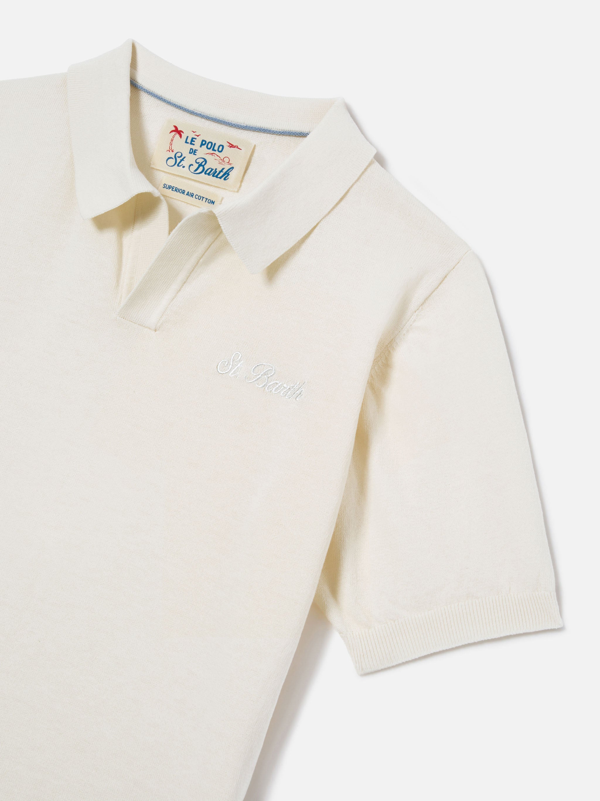 mc2-saint-barth-sloan-jr-polo-bambino-panna image 3
