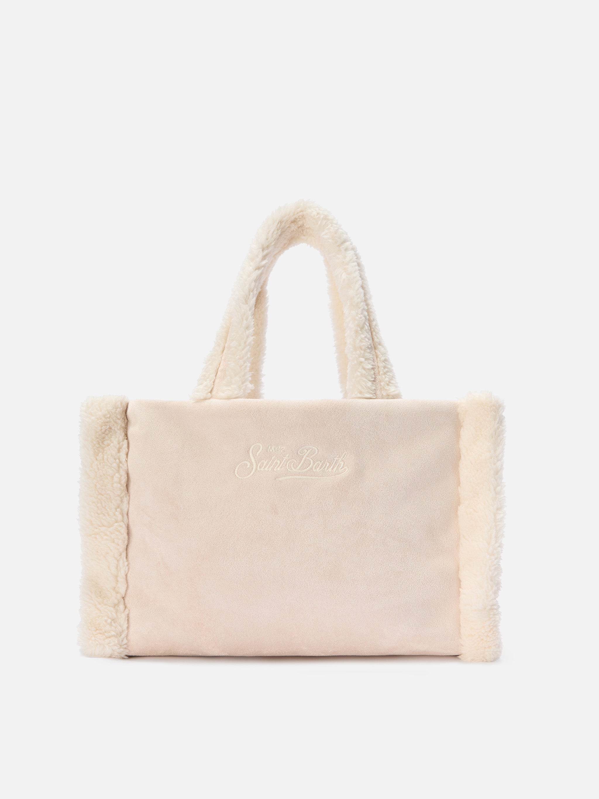 mc2-saint-barth-borsa-colette-shearling-ghiaccio-compatta-con-tracolla-removibil image 4