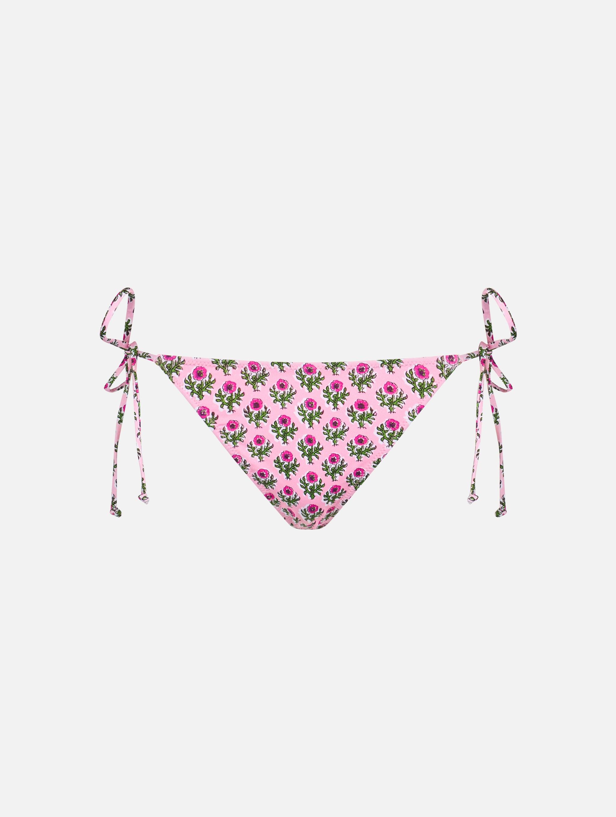 mc2-saint-barth-marielle-slip-mare-donna-stampa-floreale-rosa image 1