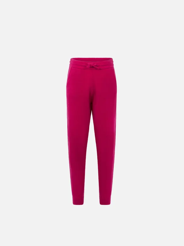 mc2-saint-barth-pantaloni-jogger-in-maglia-fucsia-da-bambina image 1