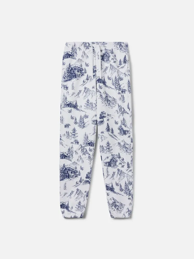 mc2-saint-barth-odalys-pantalone-felpa-donna-toile-de-jouy-bianco image 1