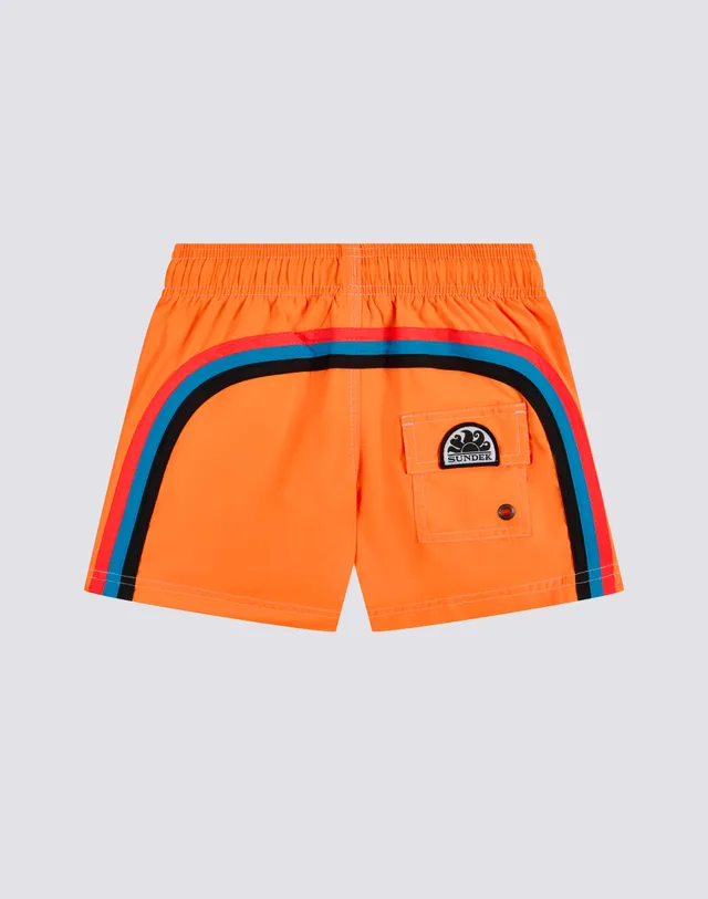 sundek-costume-da-bagno-bambino-corto-repreve-fluo-con-arcobaleno image 1