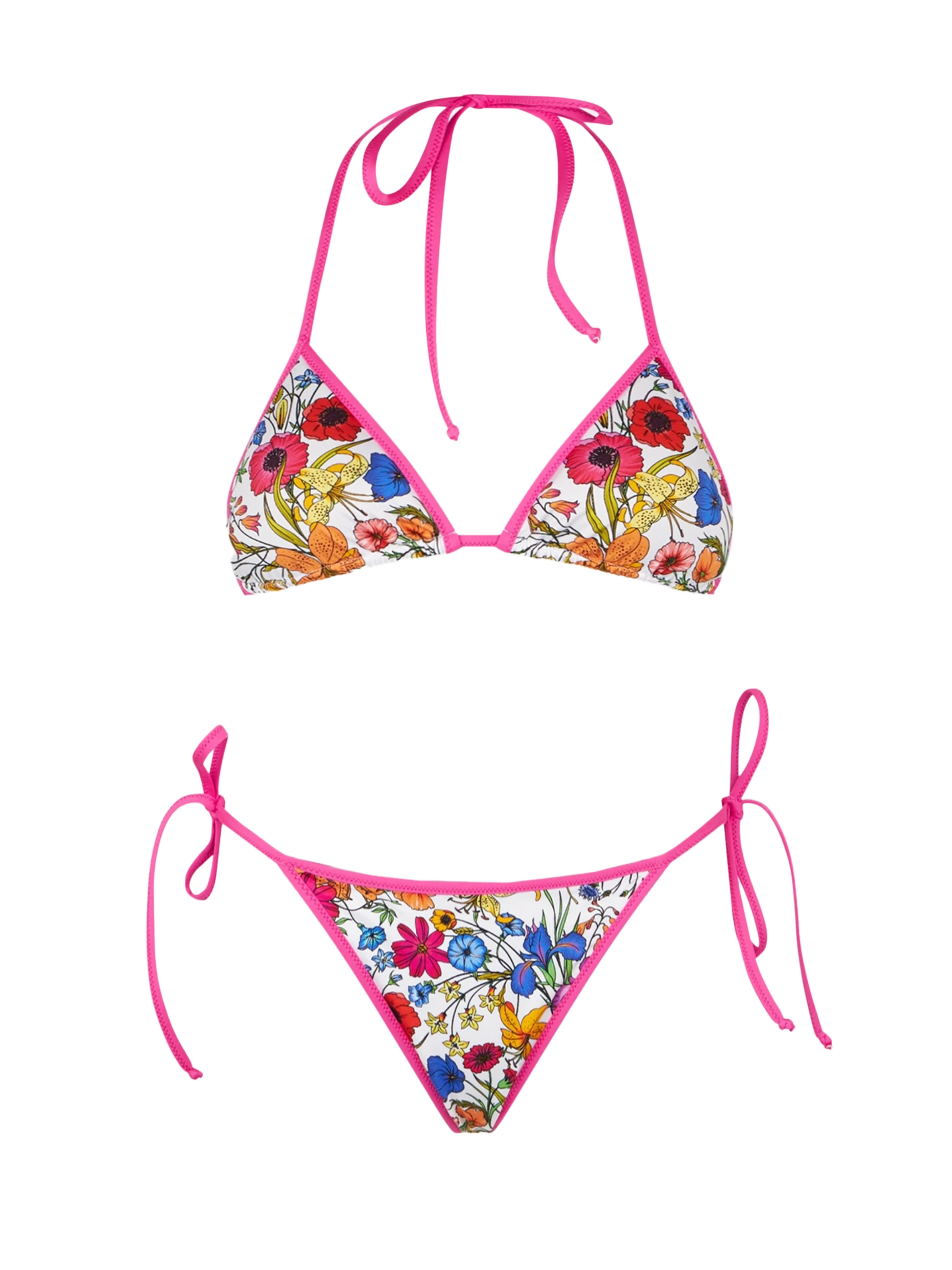 mc2-saint-barth-bikini-leah-marielle-triangolo-stampa-floreale-con-piping image 1