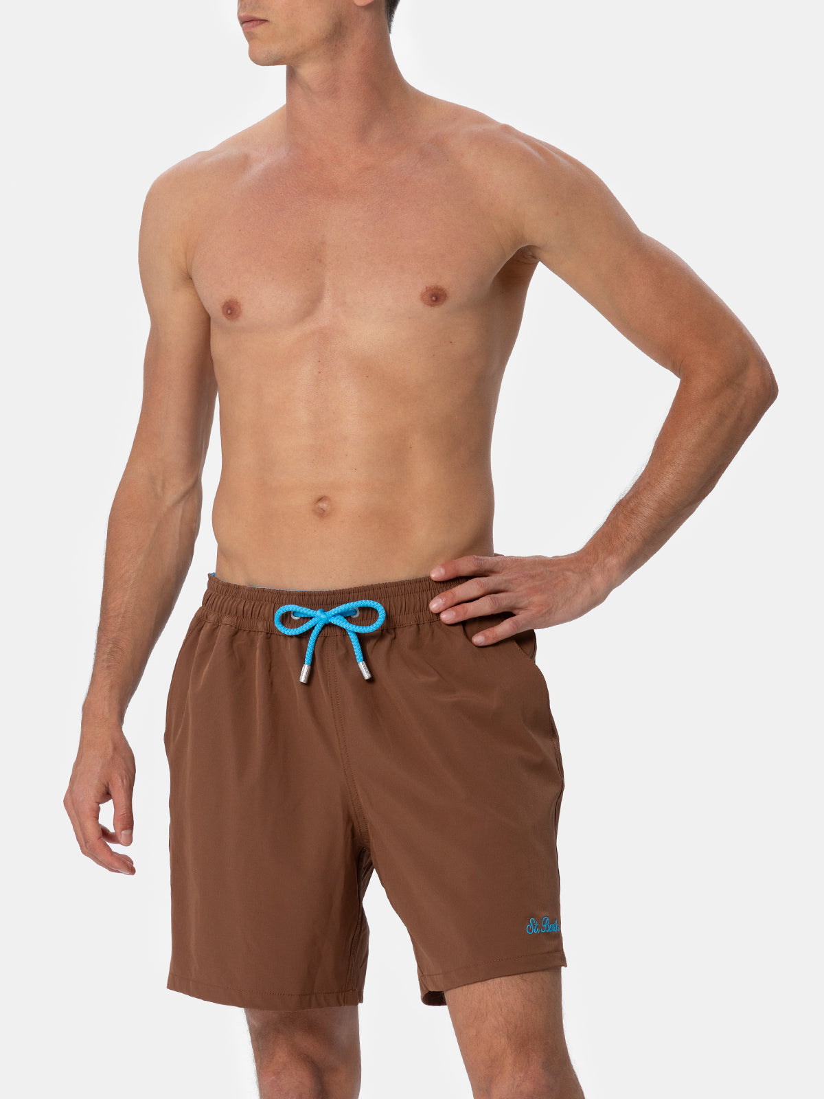 mc2-saint-barth-comfort-costume-mare-uomo-marrone-relaxed-bermuda image 4