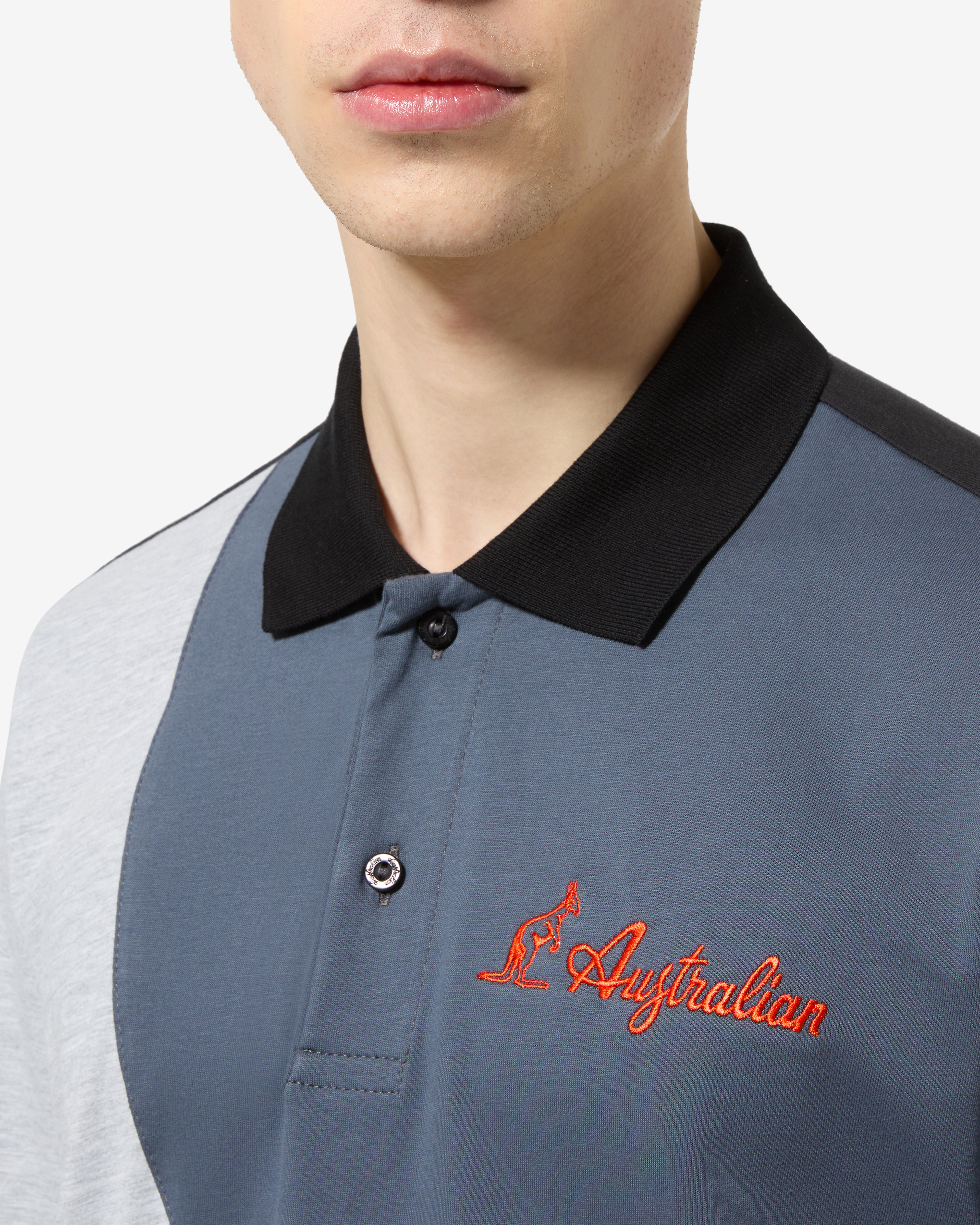 australian-anti-gravity-polo-shirt-in-cotone-regular-fit-nero image 4