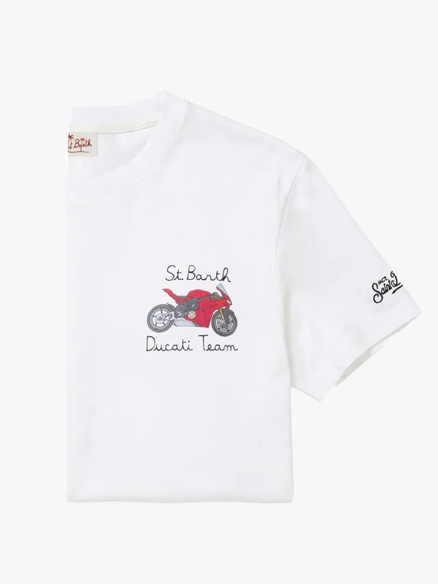 mc2-saint-barth-portofino-t-shirt-bianca-ducati-team-special-edition-uomo image 1