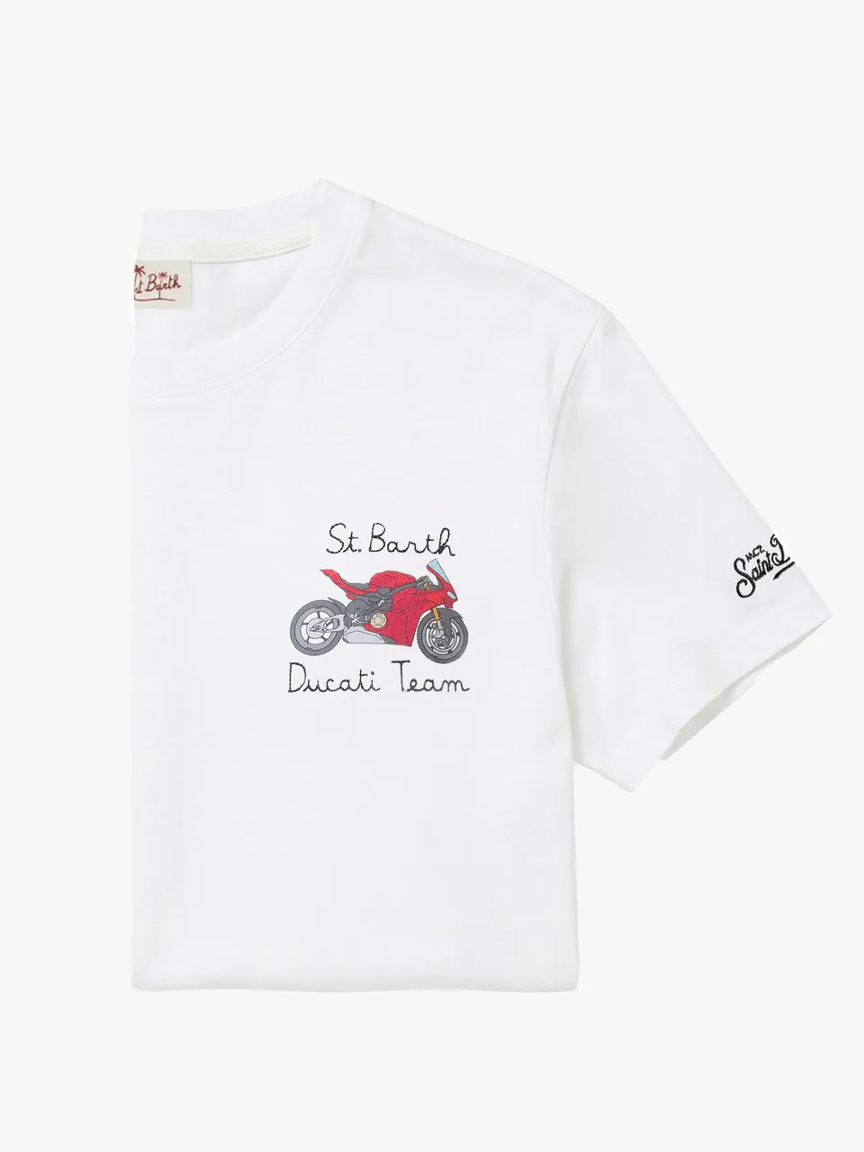 mc2-saint-barth-portofino-t-shirt-bianca-ducati-team-special-edition-uomo image 1
