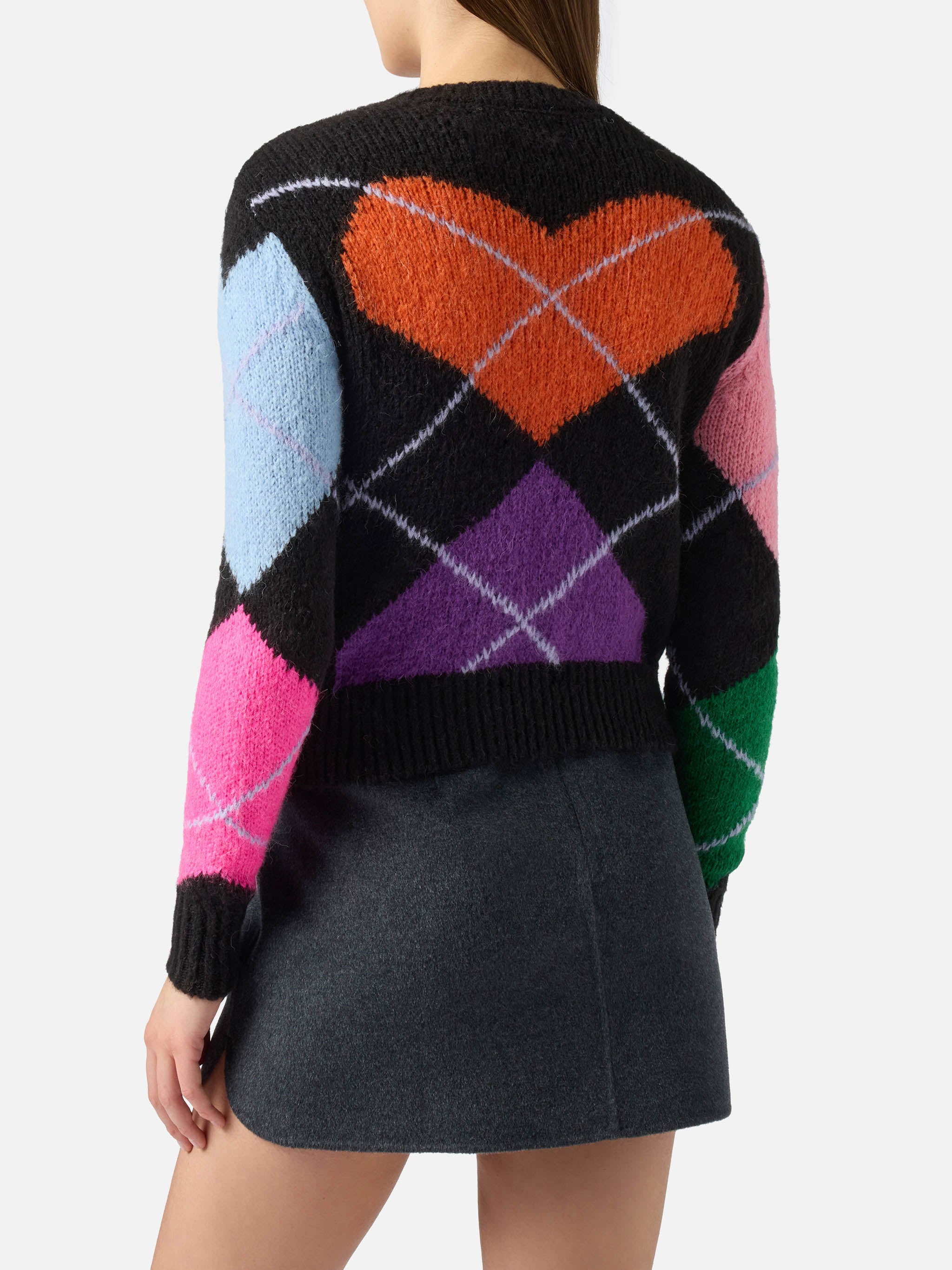 mc2-saint-barth-maglione-new-queen-crop-nero-con-cuori-donna image 3