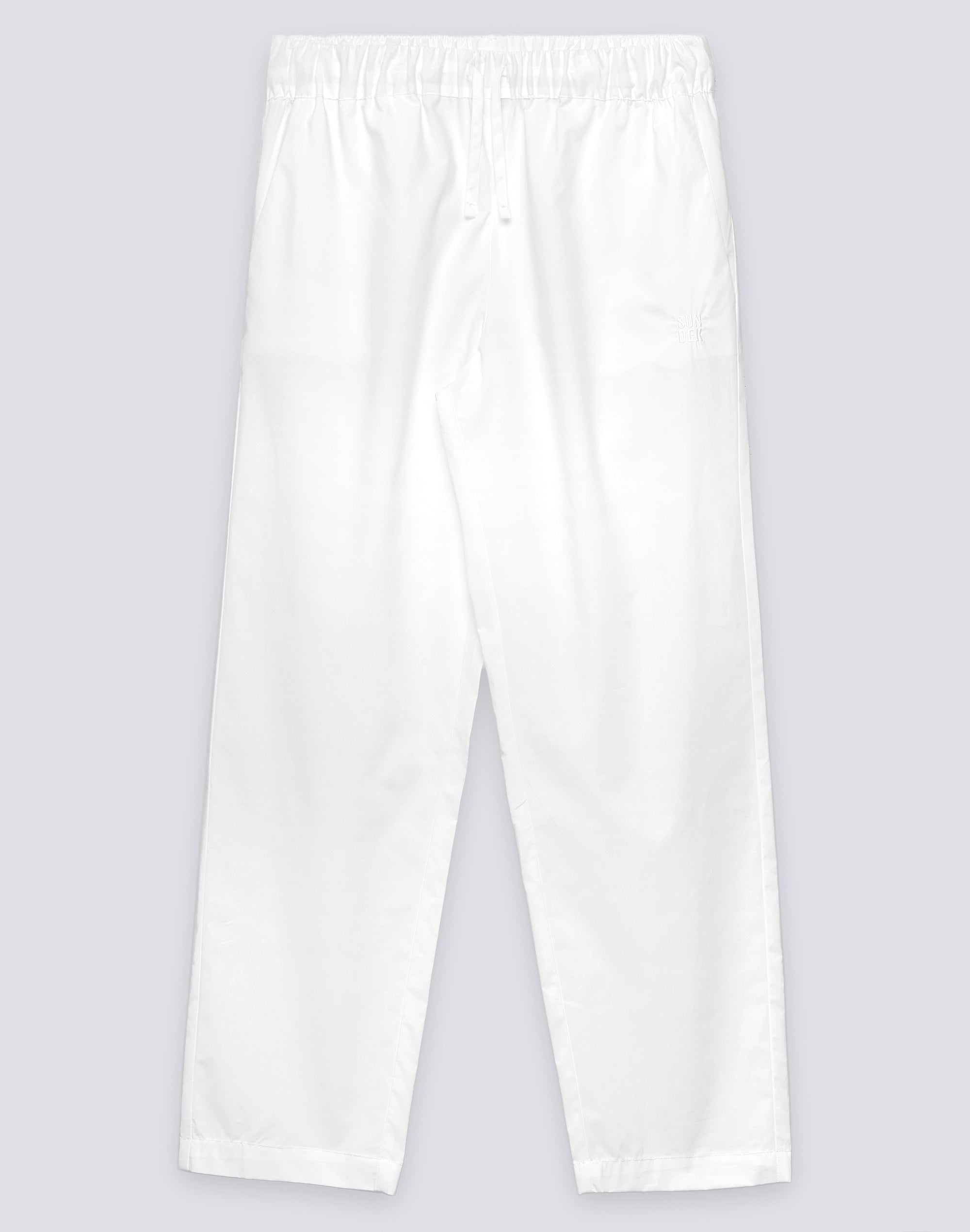 sundek-pipeline-pantaloni-lunghi-donna-a-sigaretta-in-cotone-popeline image 1