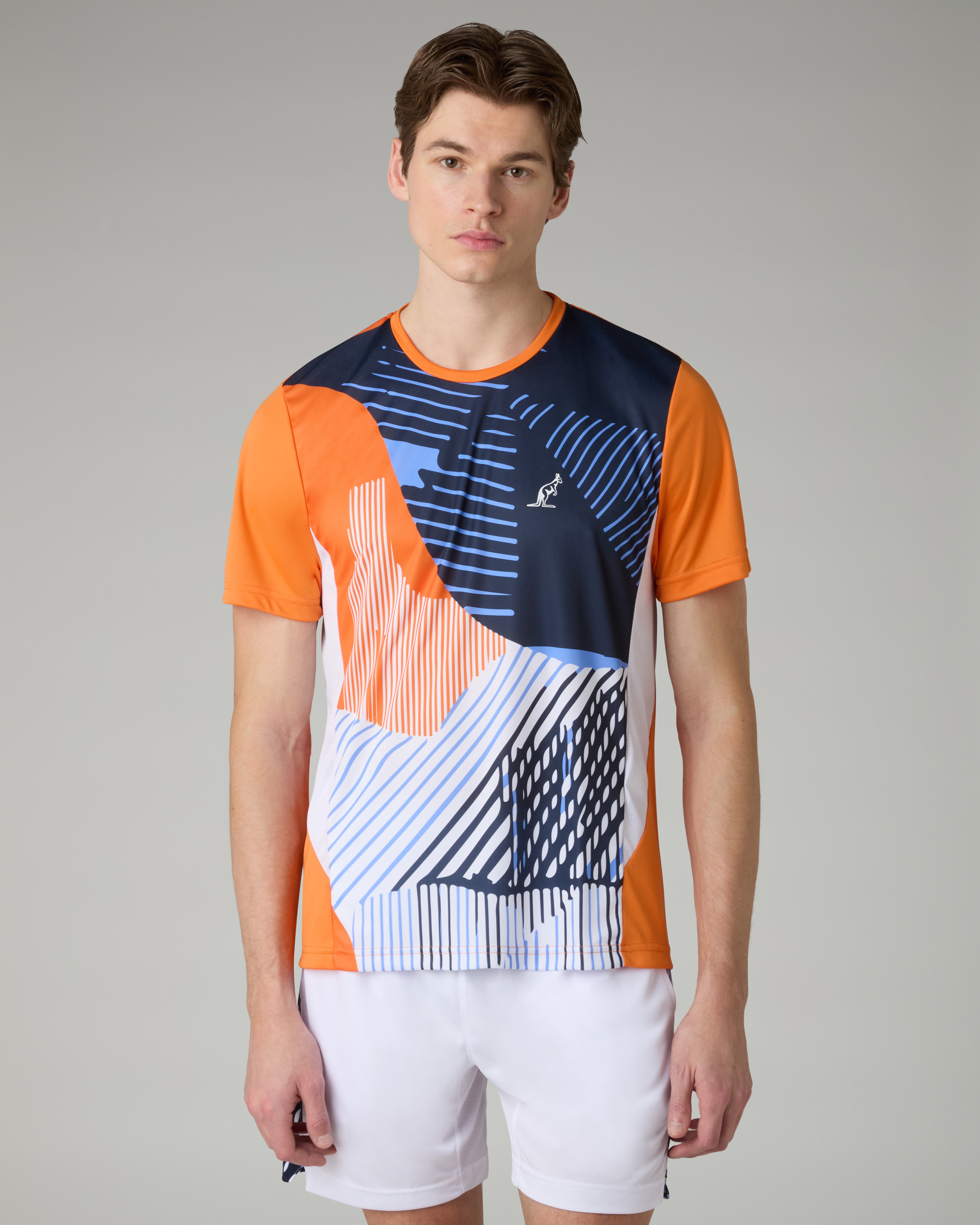 australian-absinth-t-shirt-maglia-tennis-tecnica-arancio-acceso image 1