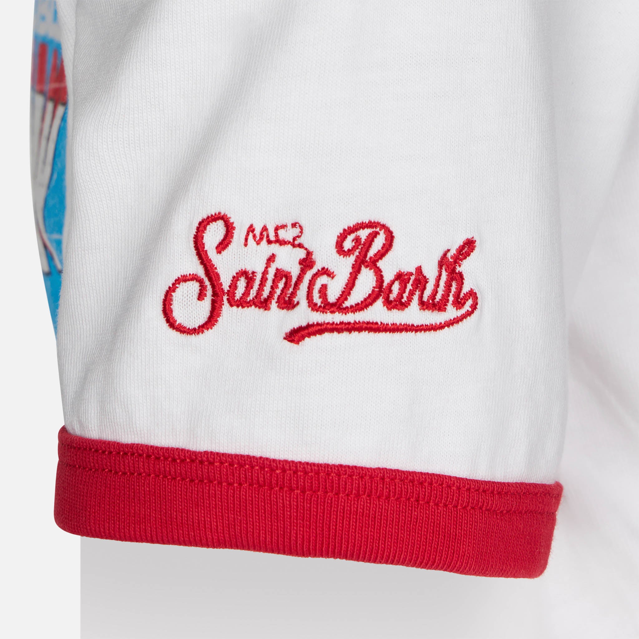mc2-saint-barth-dean-jr-t-shirt-bambino-iron-man-marvel-bianca image 2