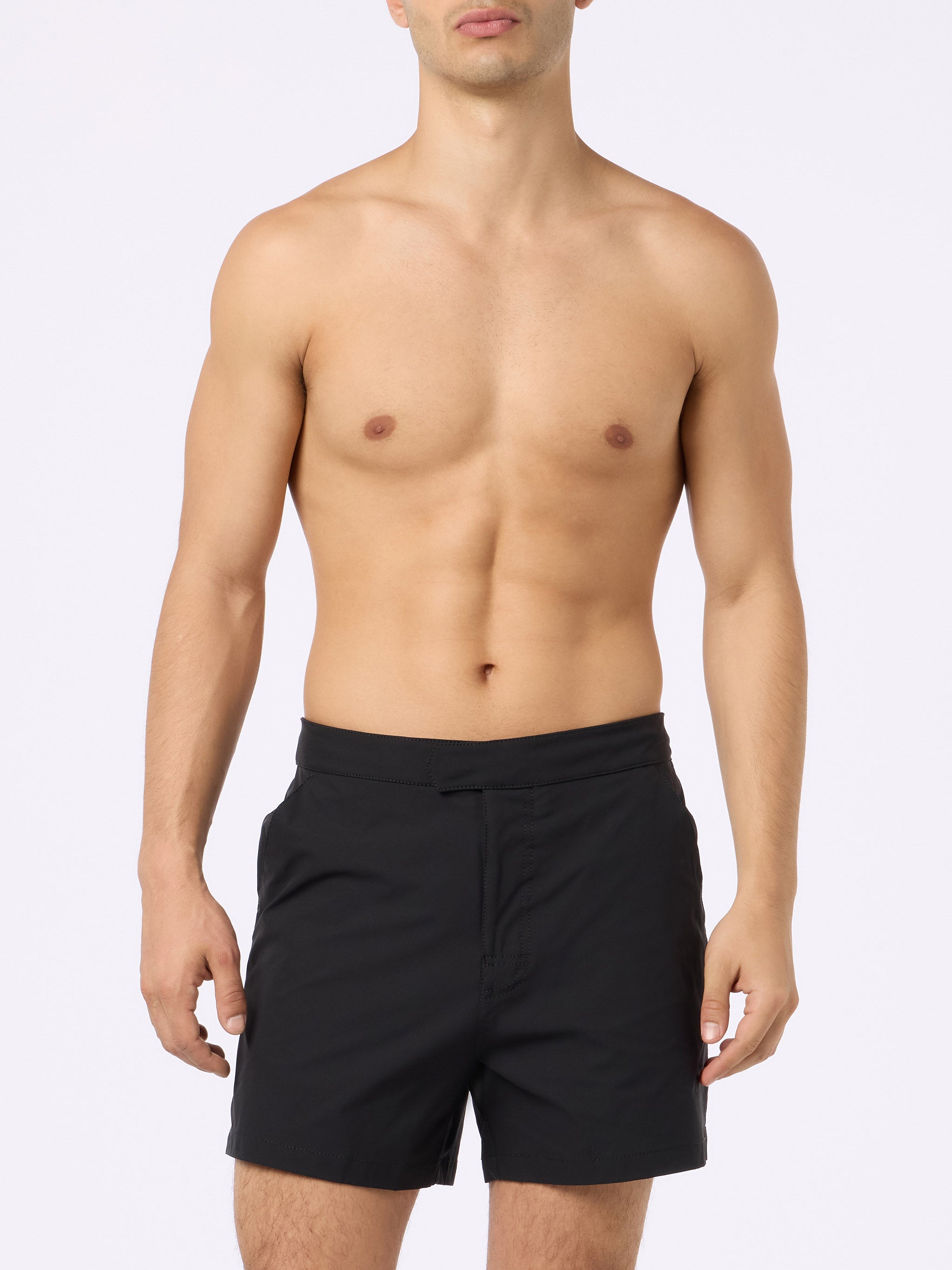 costume-mc2-saint-barth-master-in-tessuto-tecnico-nero-tinta-unita-uomo image 3