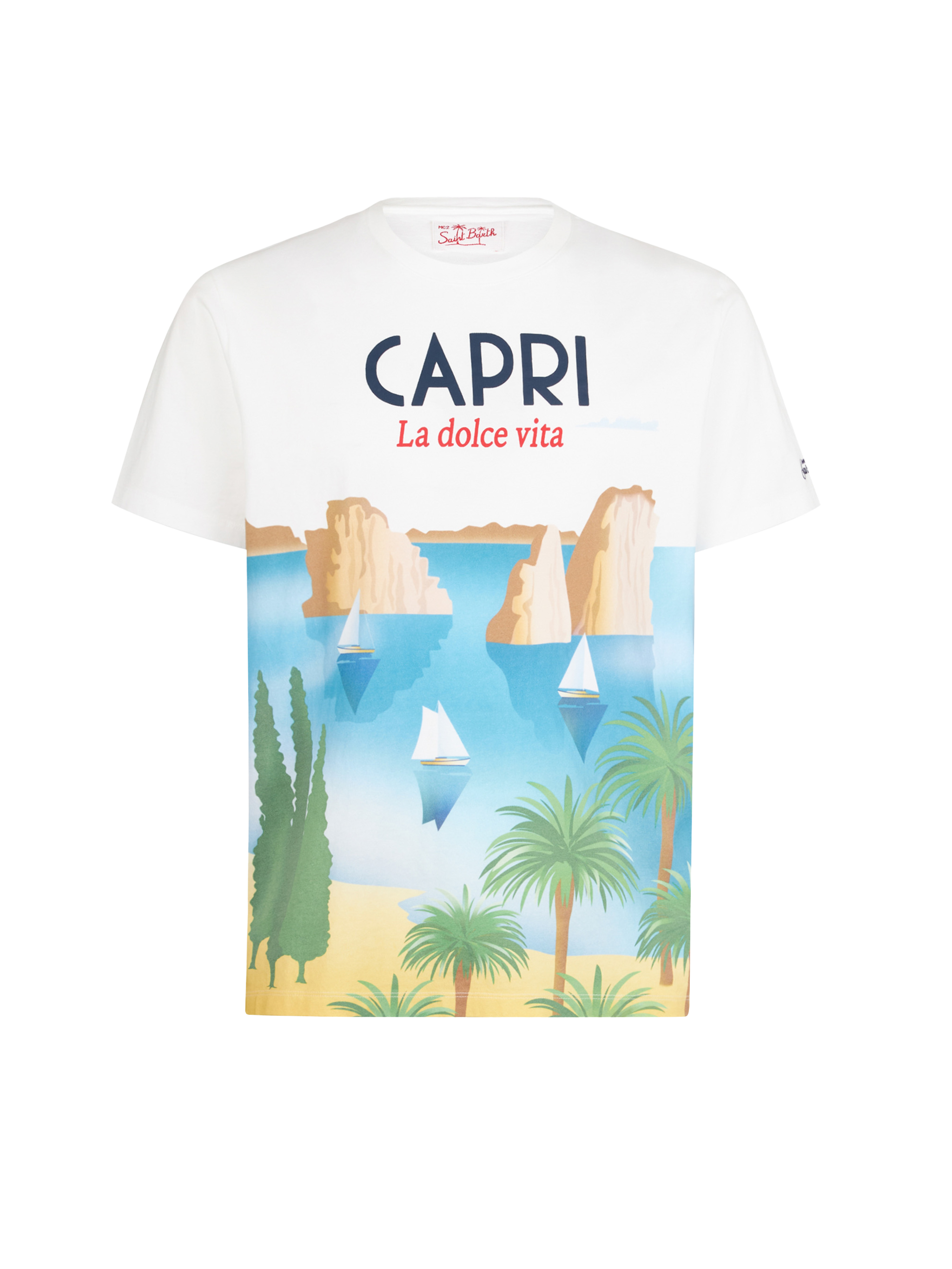 mc2-saint-barth-t-shirt-bambino-capri-stampa-cartolina-azzurra image 1