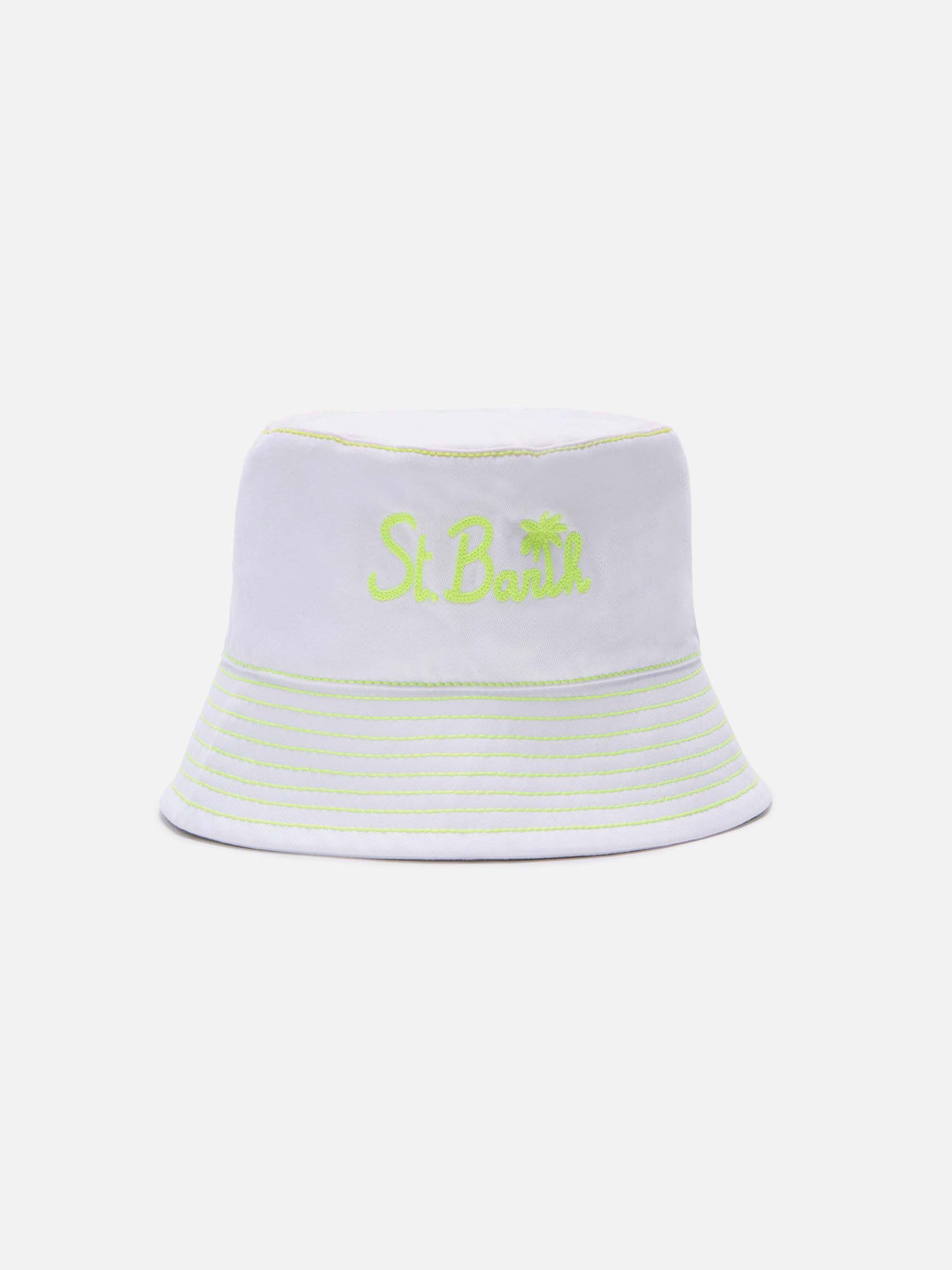 mc2-saint-barth-cappello-da-pescatore-jae-ricamo-giallo-bianco image 1