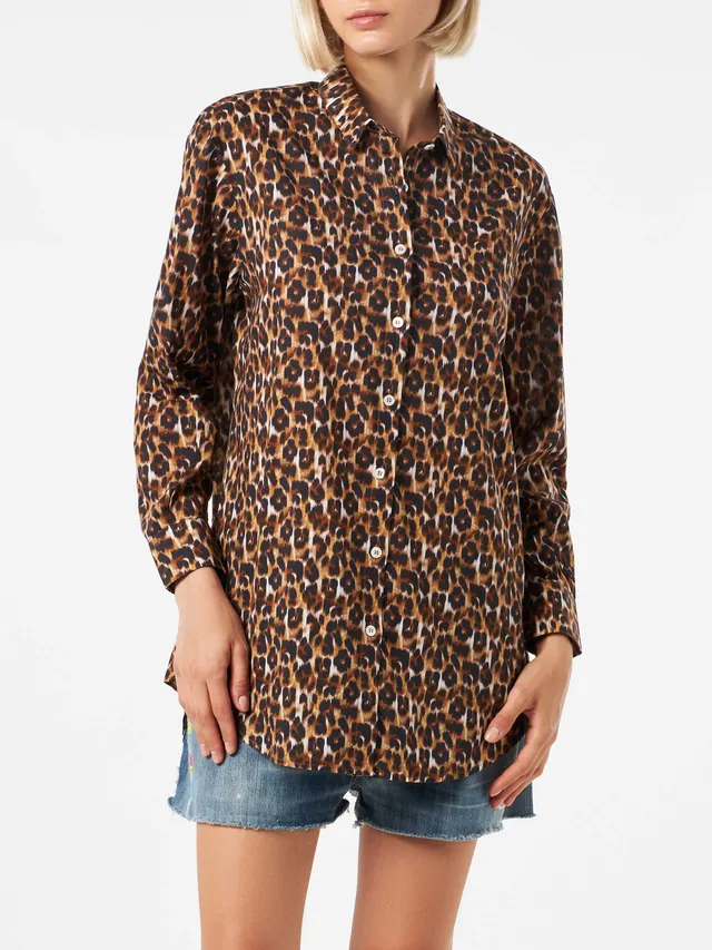 mc2-saint-barth-camicia-in-cotone-stampa-leopardo-con-ricamo image 1