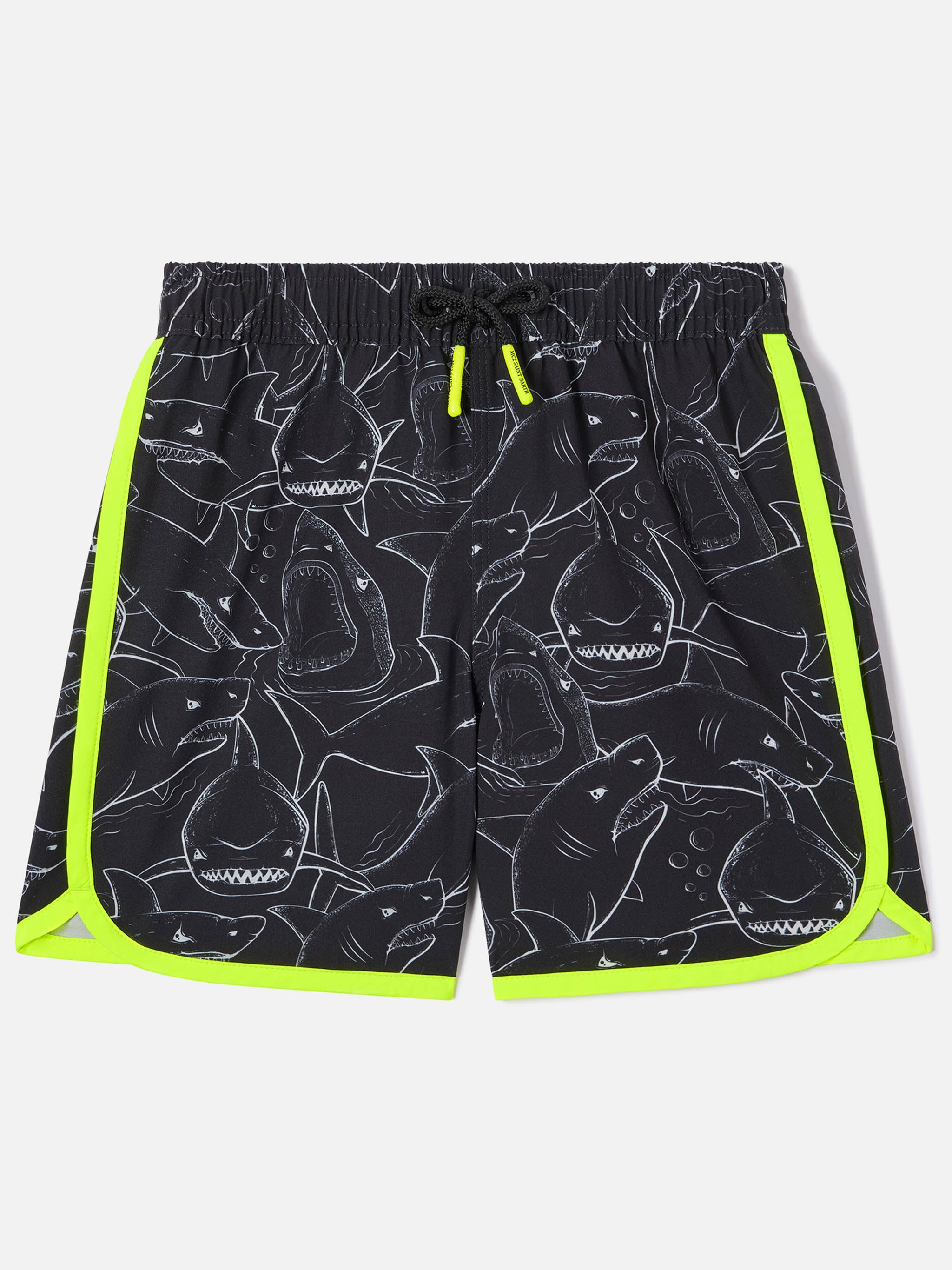 mc2-saint-barth-costume-da-bagno-bambino-con-stampa-squalo-boxer-mare-boy-nero-s image 1