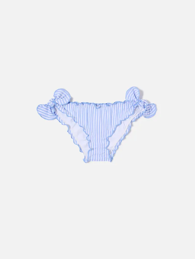 mc2-saint-barth-slip-mare-cric-da-bambina-in-seersucker-a-righe-azzurre image 1