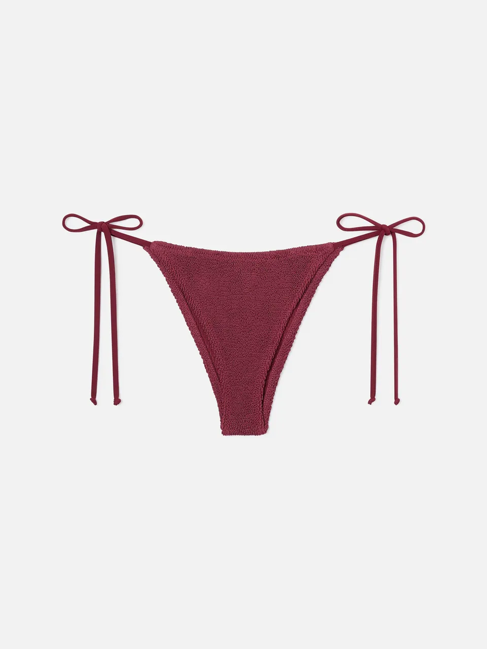 mc2-saint-barth-slip-mare-marielle-brasiliana-in-tessuto-crinkle-bordeaux image 1
