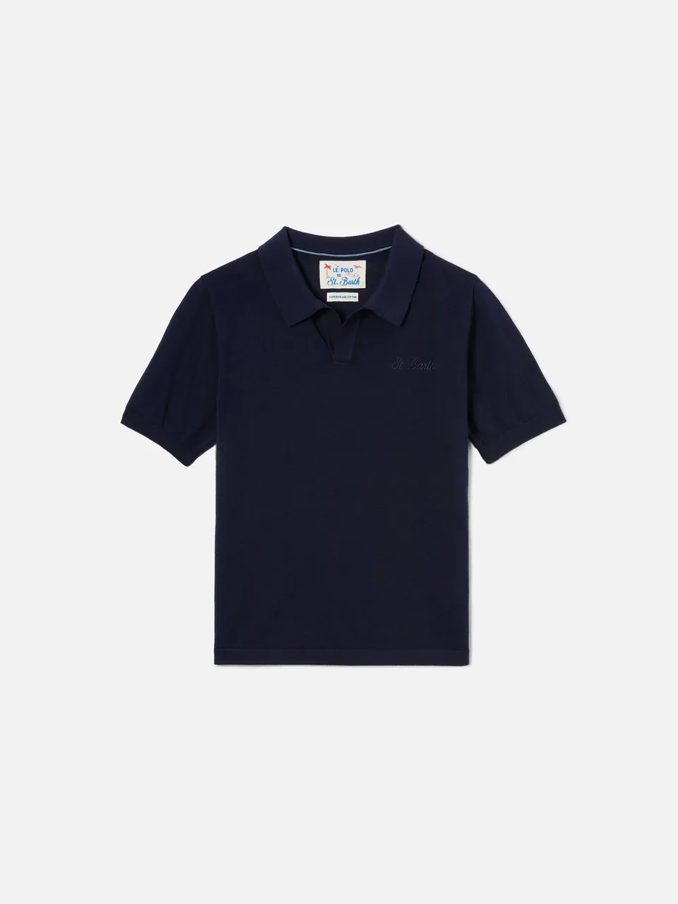 mc2-saint-barth-sloan-jr-polo-bambino-cotone-blu-navy image 1