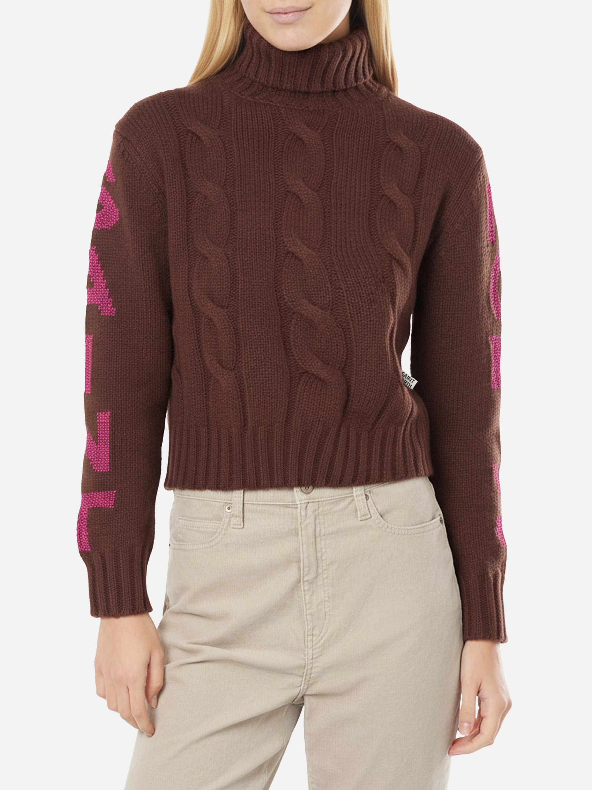mc2-saint-barth-adler-maglione-collo-alto-con-jacquard-saint-moritz-in-lurex image 1