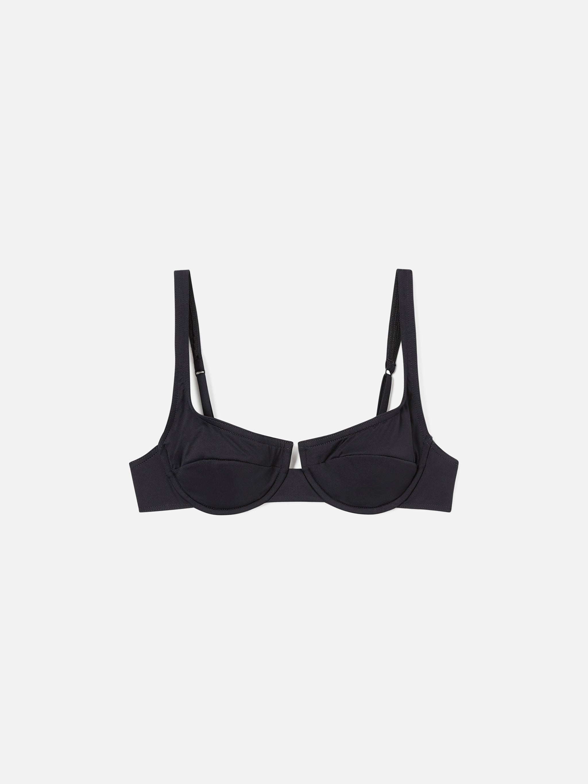mc2-saint-barth-amira-top-bikini-donna-balconette-nero-tinta-unita image 1