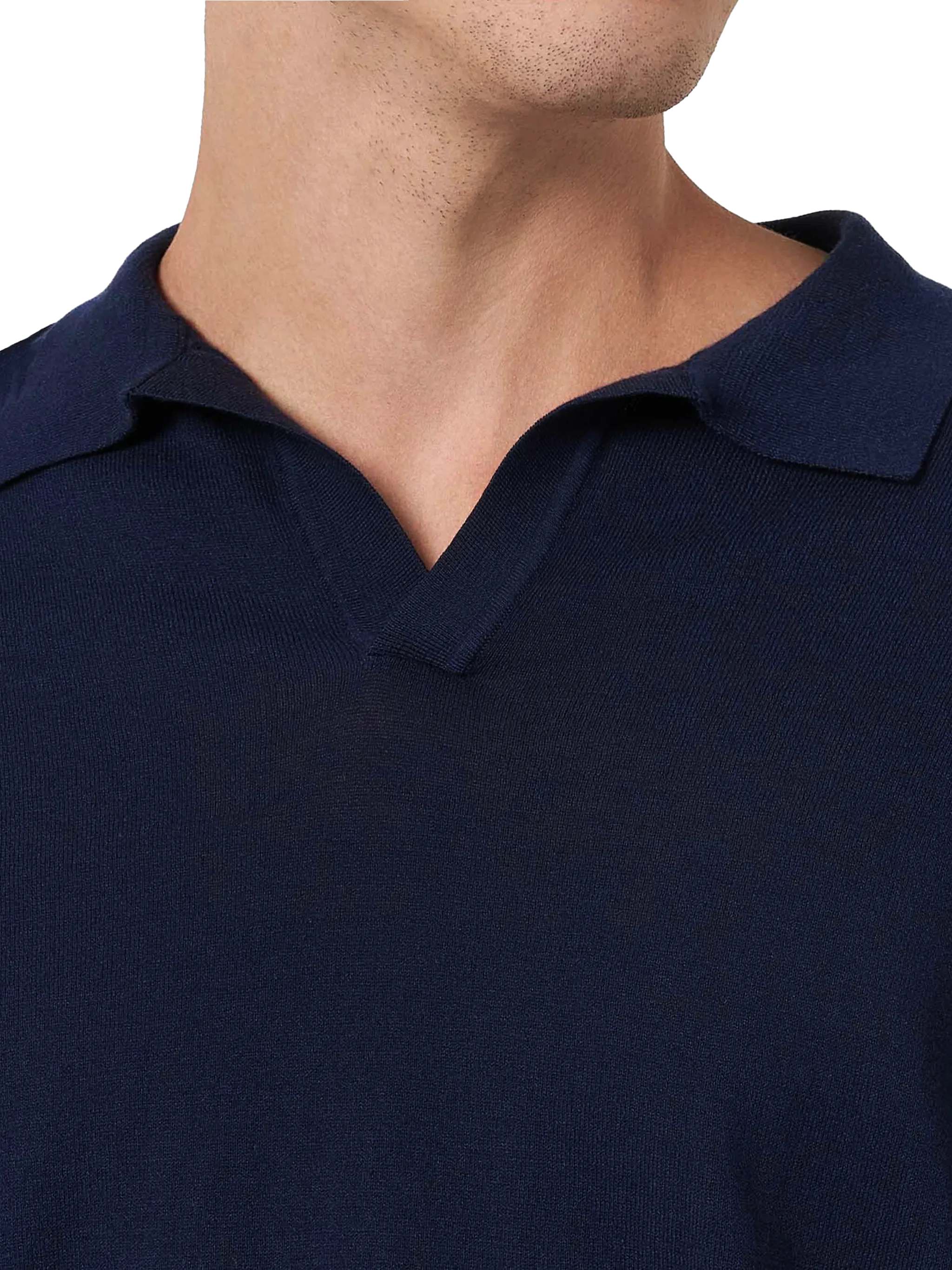 mc2-saint-barth-sloan-polo-uomo-senza-bottoni-maglia-ice-cotton-blu-navy image 2