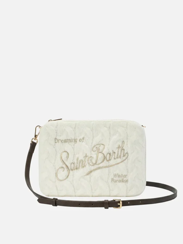 borsa-crossbody-parisienne-wool-braid-mc2-saint-barth-in-misto-lana-bianca image 1