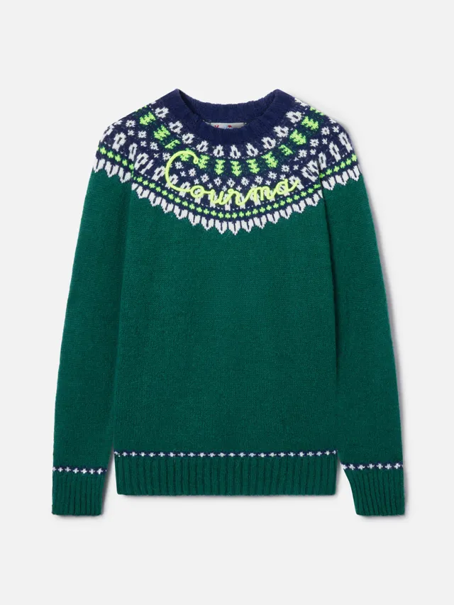 mc2-saint-barth-maglione-heron-nordic-soft-jacquard-fair-isle-verde-foresta-uomo image 1