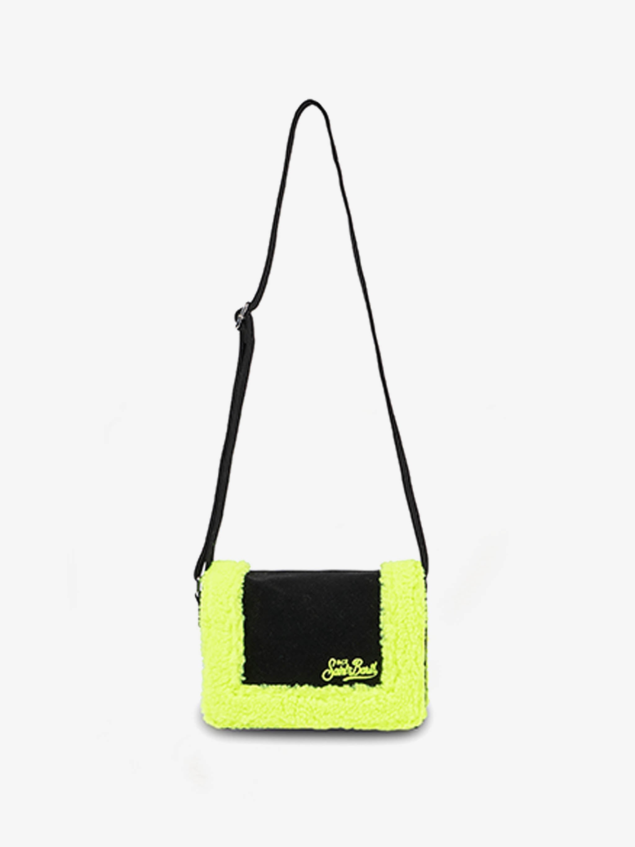 mc2-saint-barth-shearly-borsa-a-tracolla-nera-con-bordo-giallo-fluo image 1
