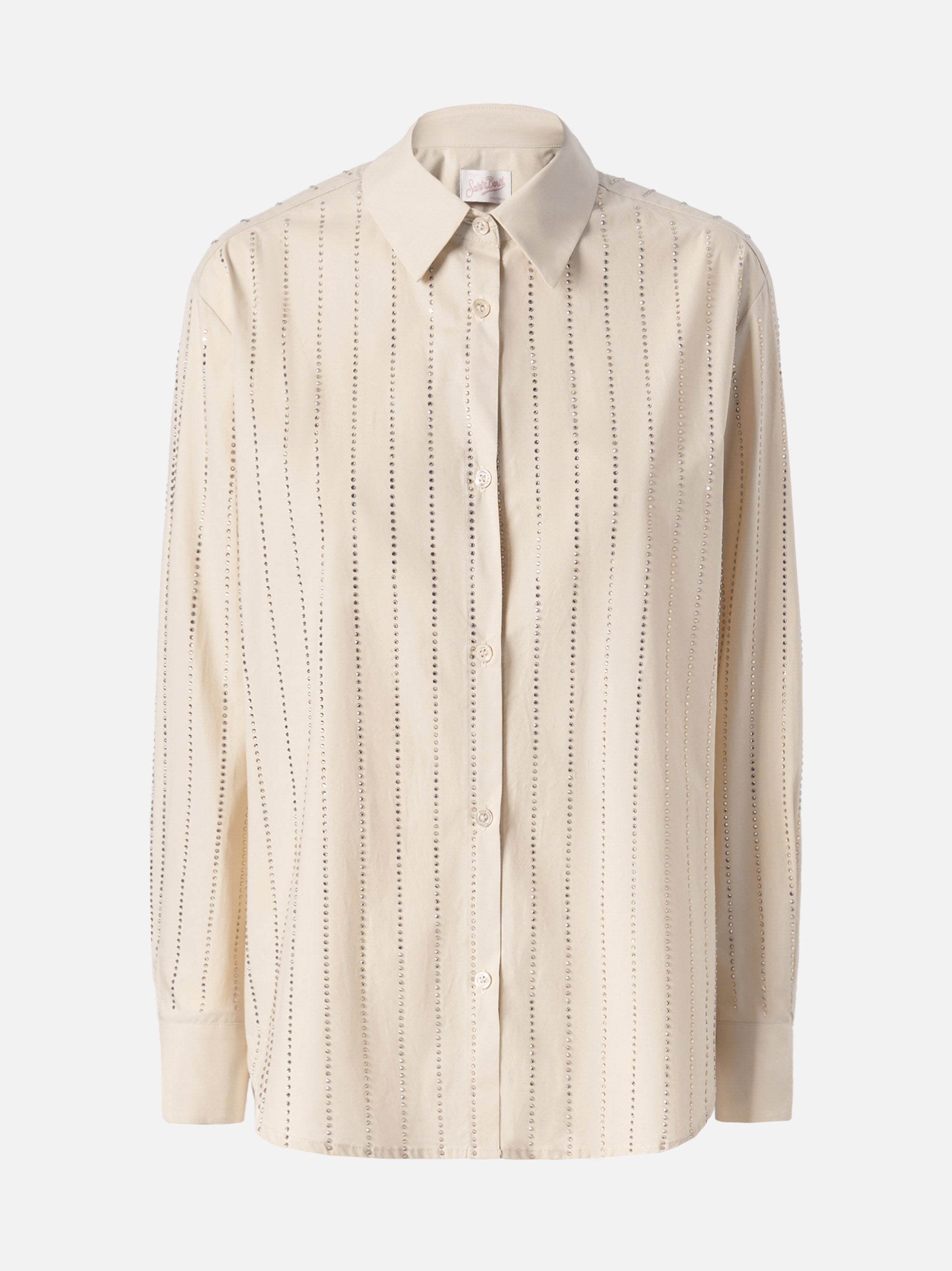 mc2-saint-barth-meredith-camicia-donna-popeline-cotone-bianca-strass image 5