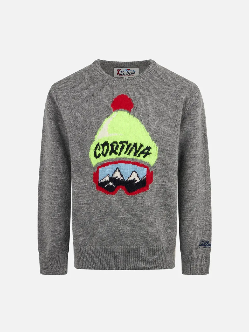 mc2-saint-barth-dou-maglione-girocollo-bambino-stampa-cortina-grigio image 1