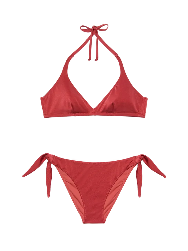 mc2-saint-barth-gaia-yali-bikini-triangolo-donna-mattone-shimmer image 1