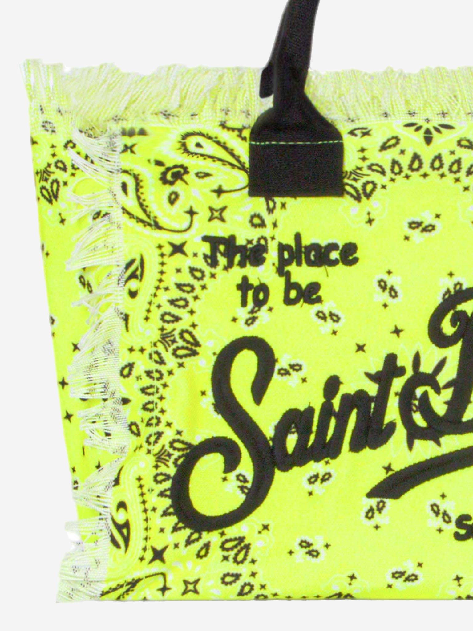 mc2-saint-barth-colette-borsa-canvas-cotone-bandana-giallo-fluo image 2