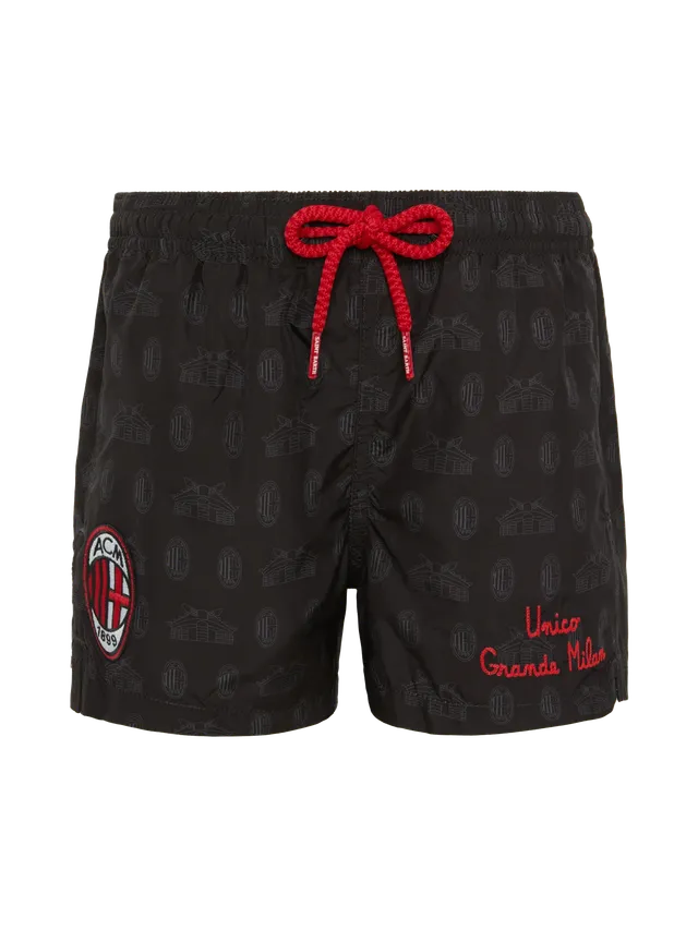 mc2-saint-barth-costume-jean-lighting-bambino-nero-logo-ac-milan-special-edition image 1