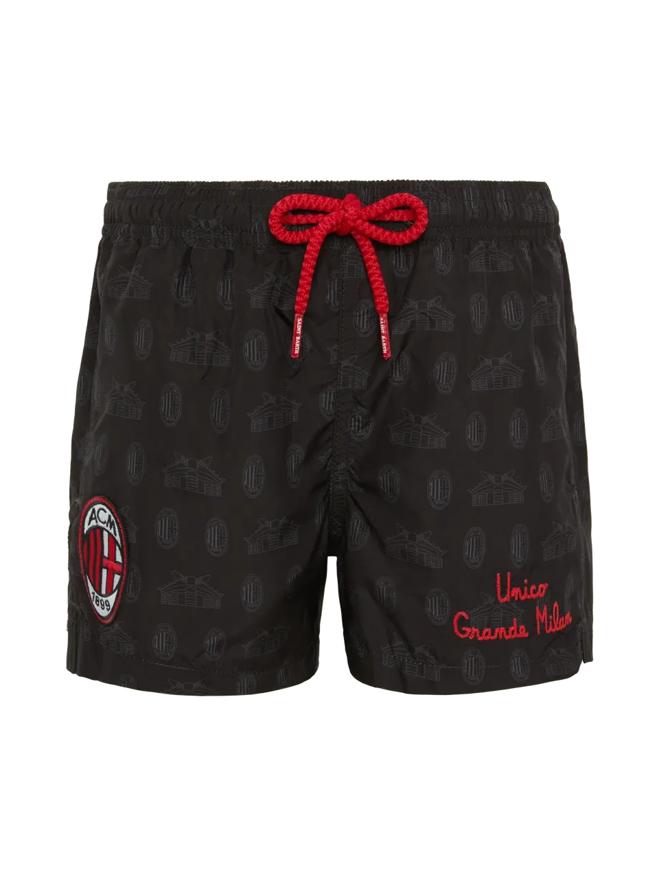 mc2-saint-barth-costume-jean-lighting-bambino-nero-logo-ac-milan-special-edition image 1