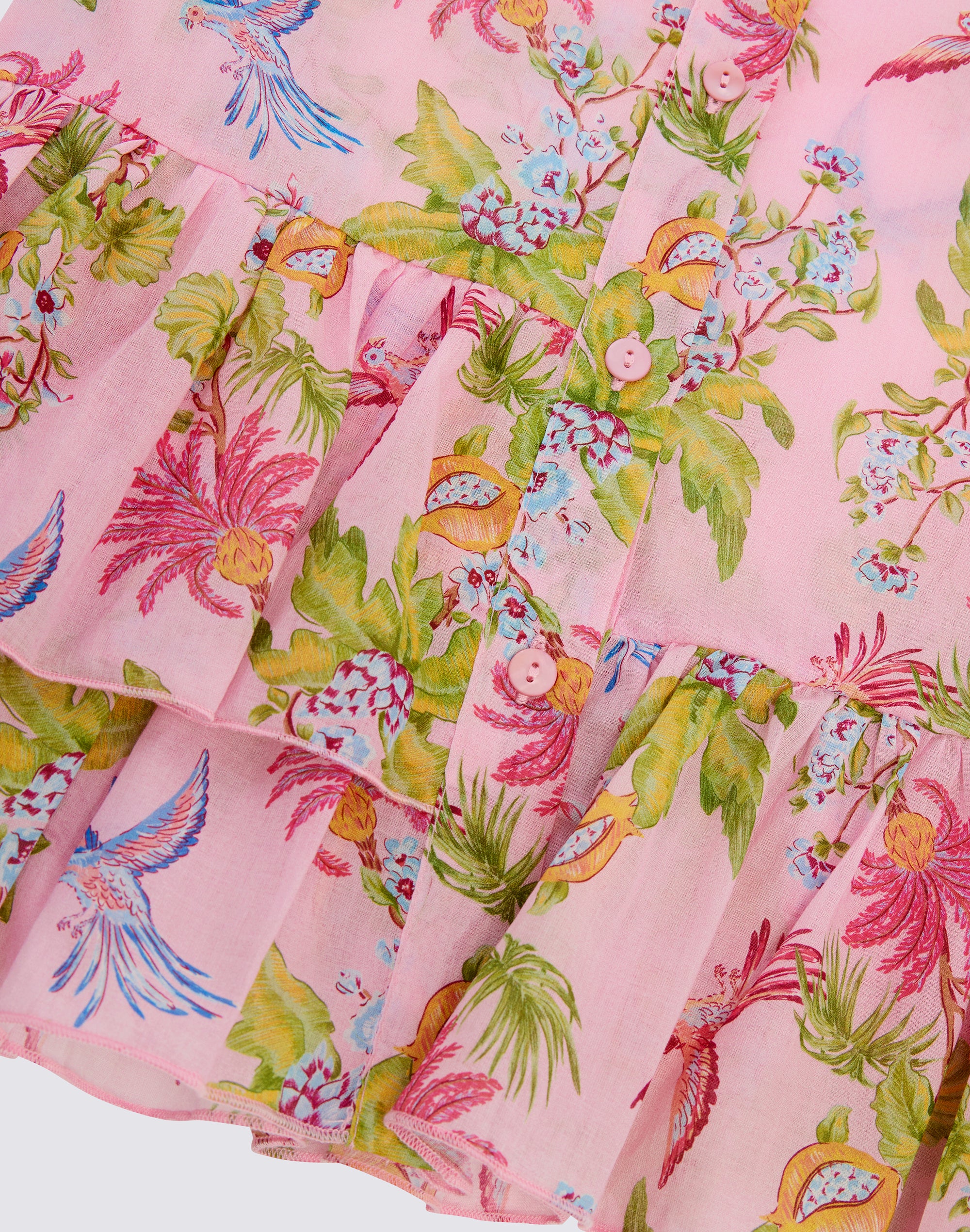 sundek-abito-asimmetrico-bambina-stampa-sweet-parrot-manica-corta image 3