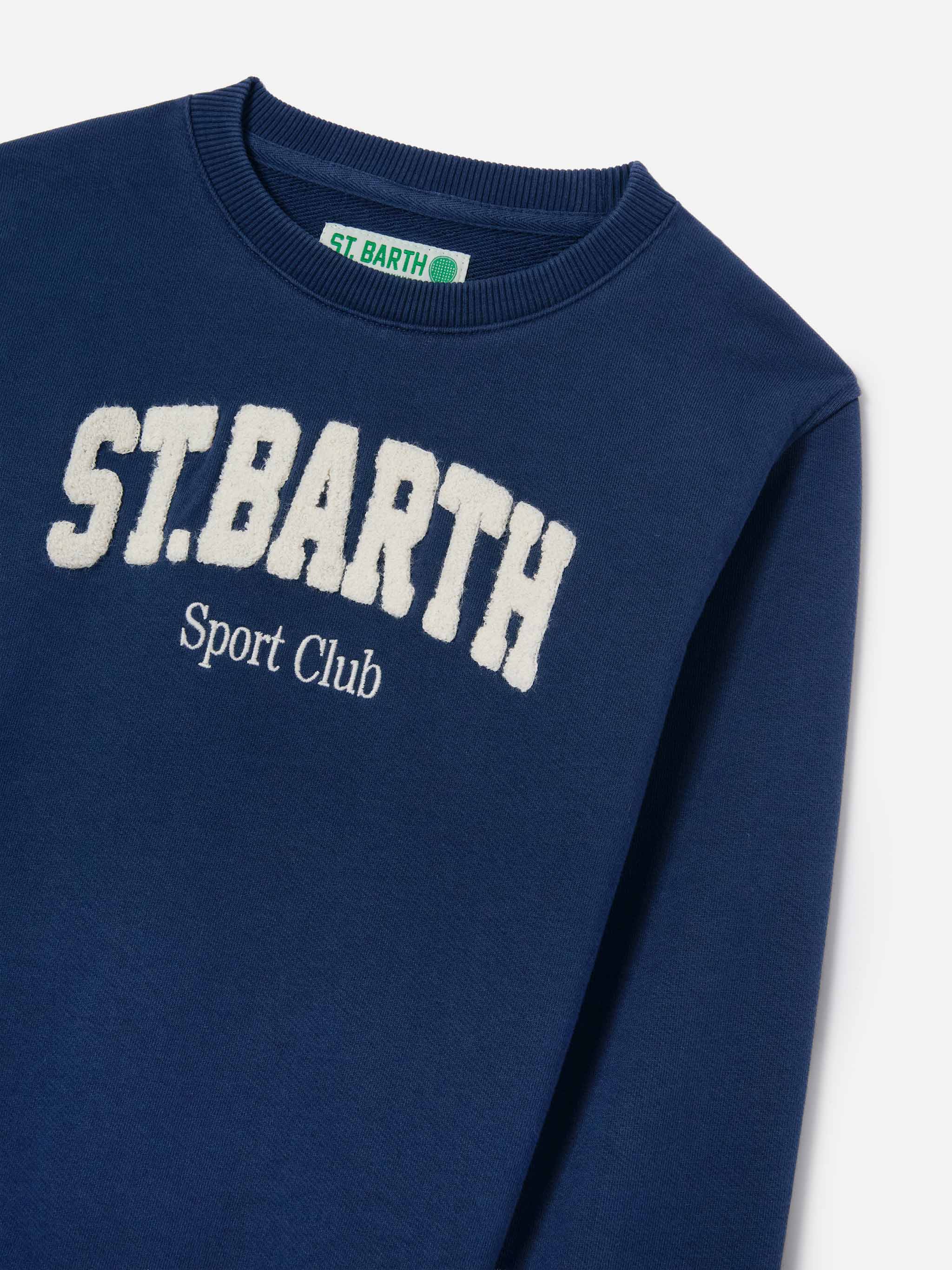 mc2-saint-barth-felpa-bobby-blu-navy-con-ricamo-sport-club image 2